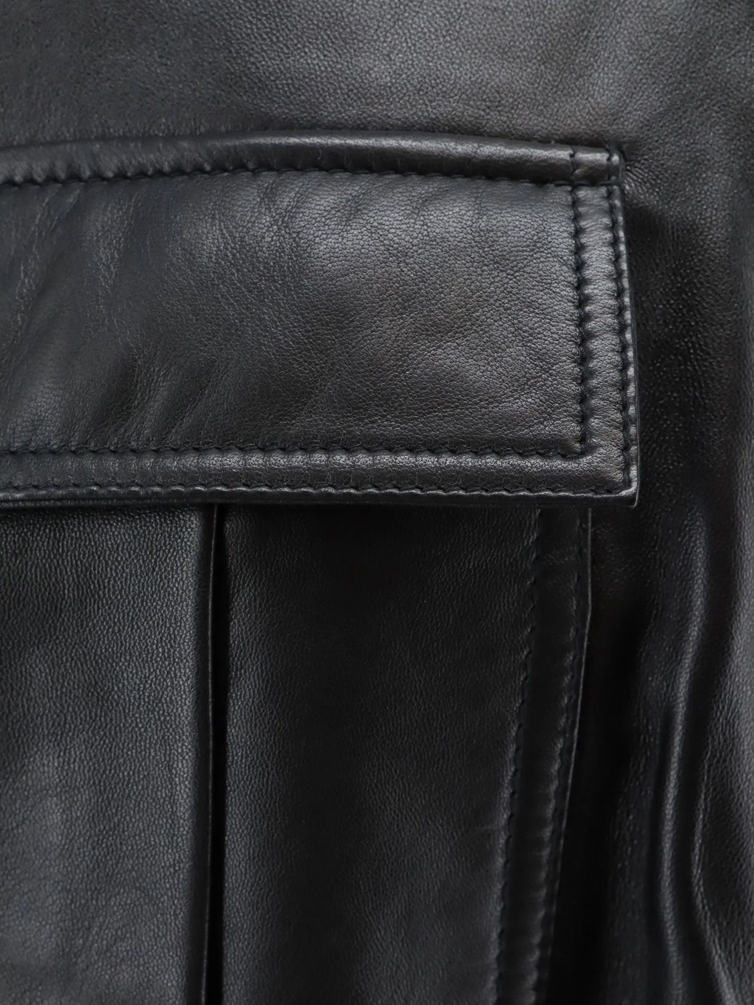 Róhe Leather jacket with adjustable drawstring waist