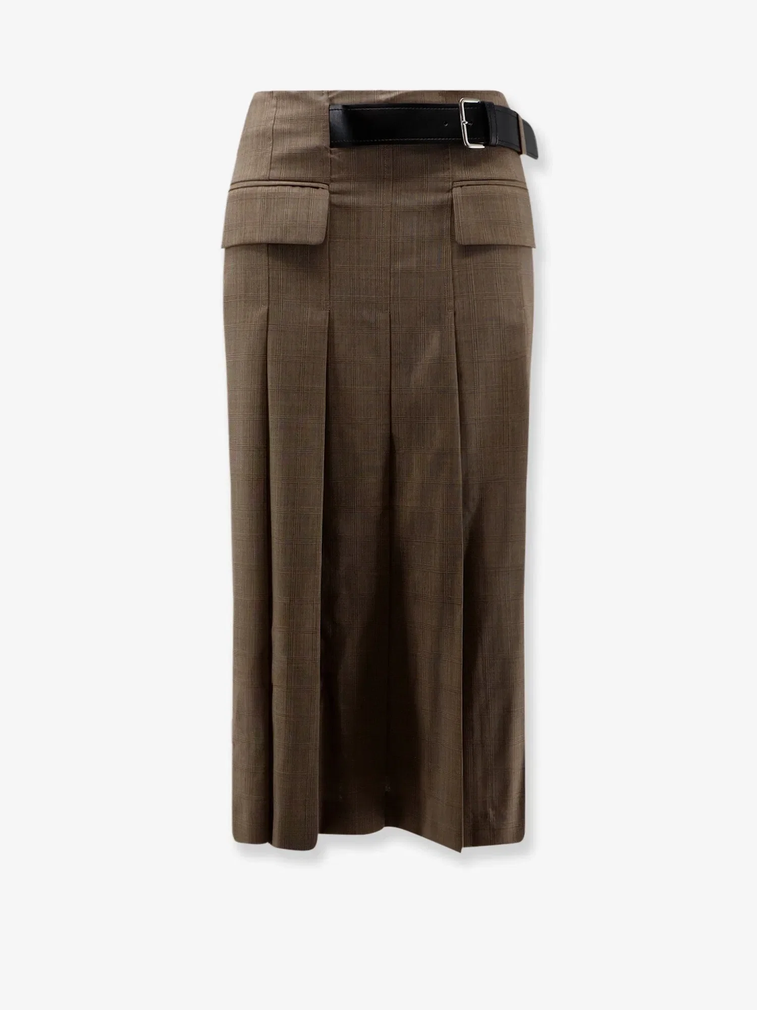 Semicouture Wool skirt with belt