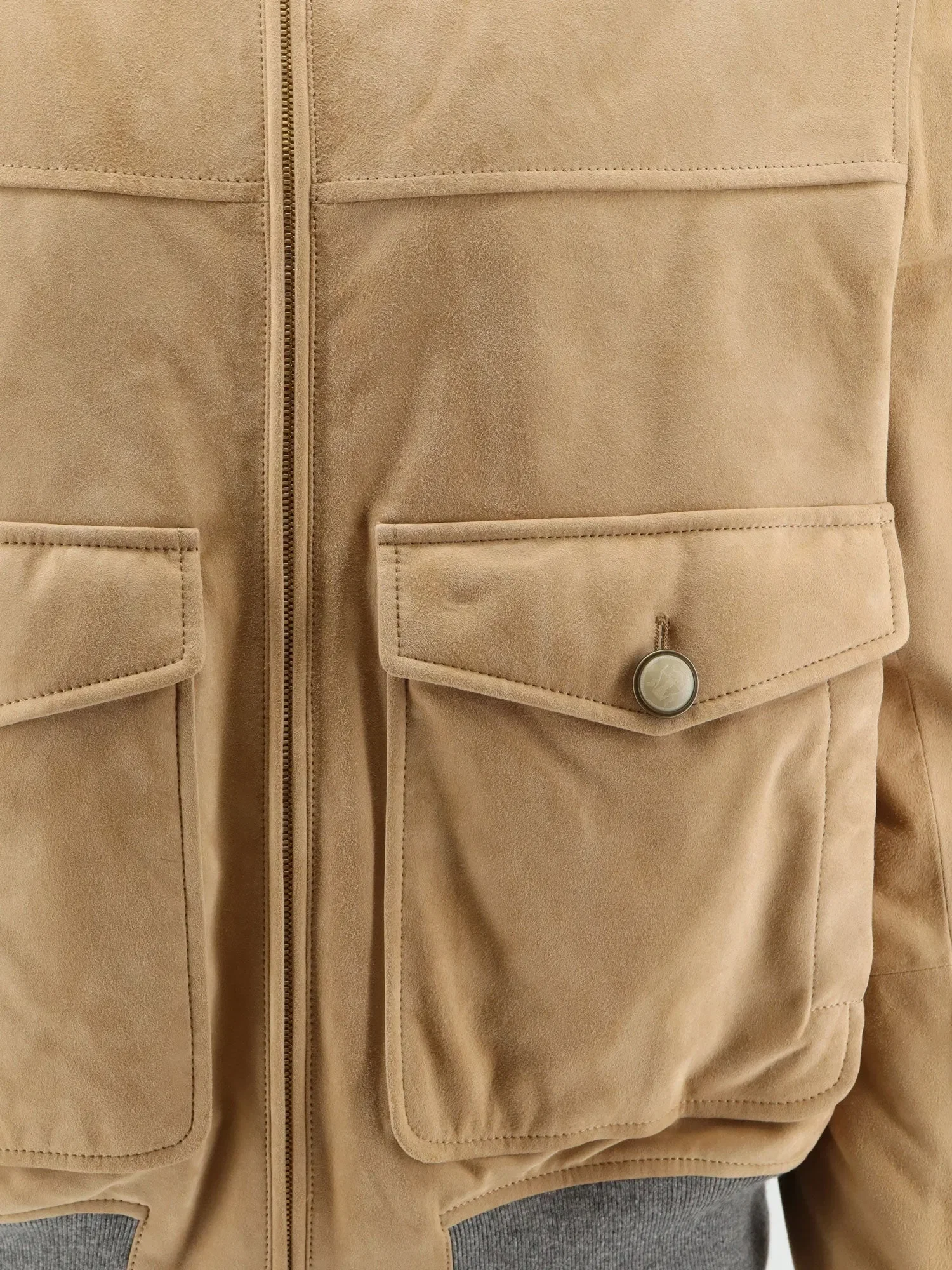Brunello Cucinelli Padded suede jacket