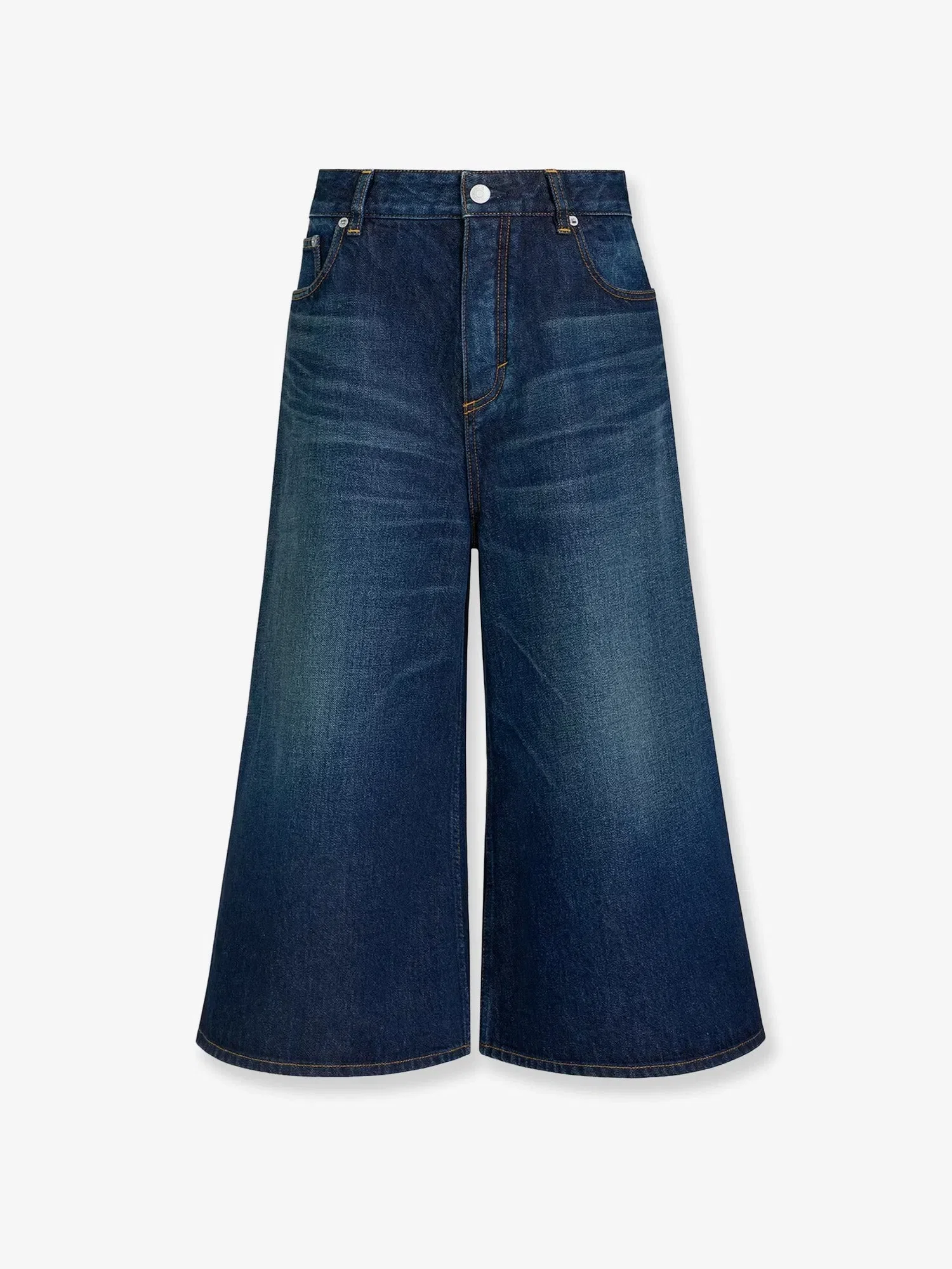 Alaia Blue denim Bermuda shorts