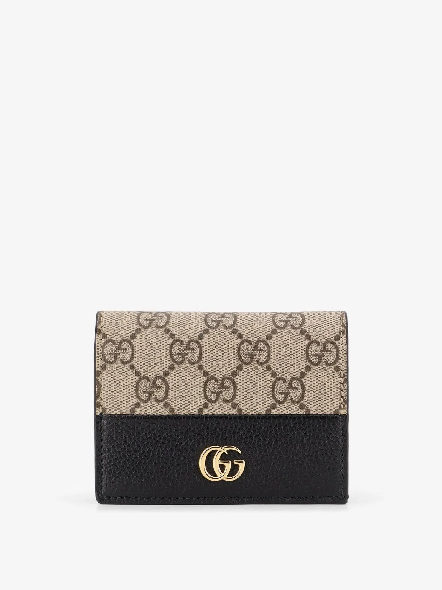 Gucci Mini leather wallet and GG Supreme fabric