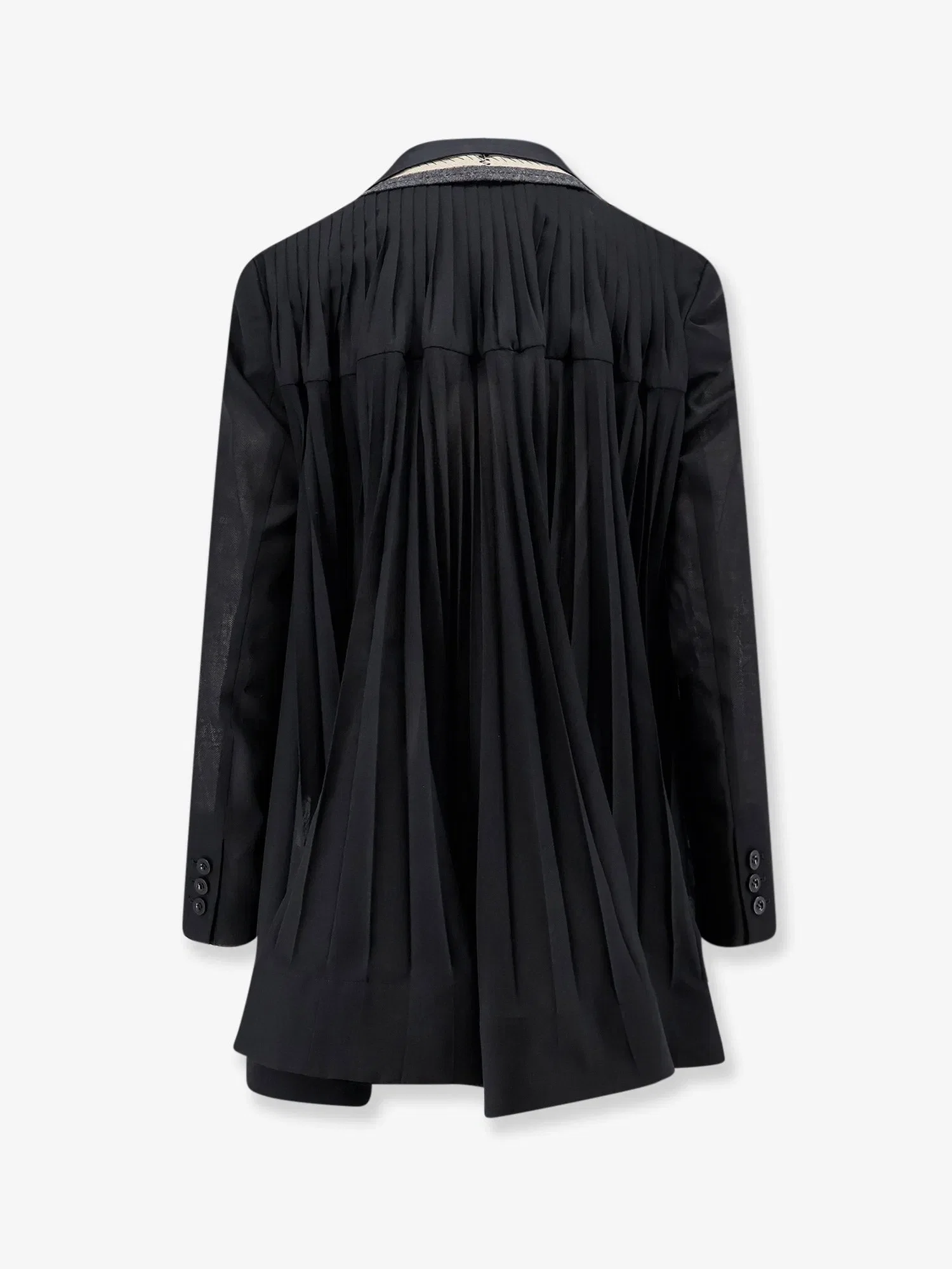 Sacai Silk and organza blazer
