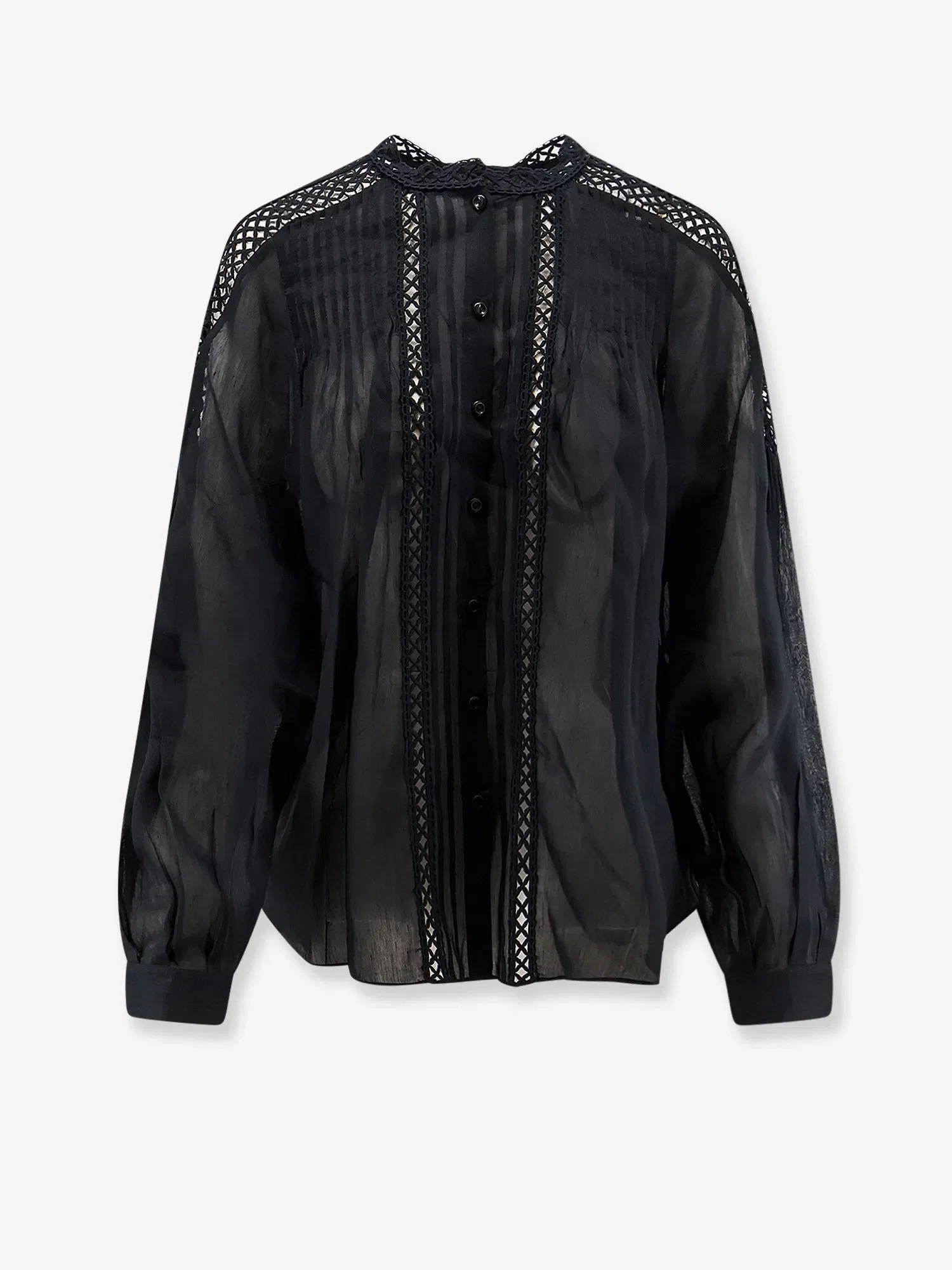 MARANT ÉTOILE Polda viscose and linen shirt