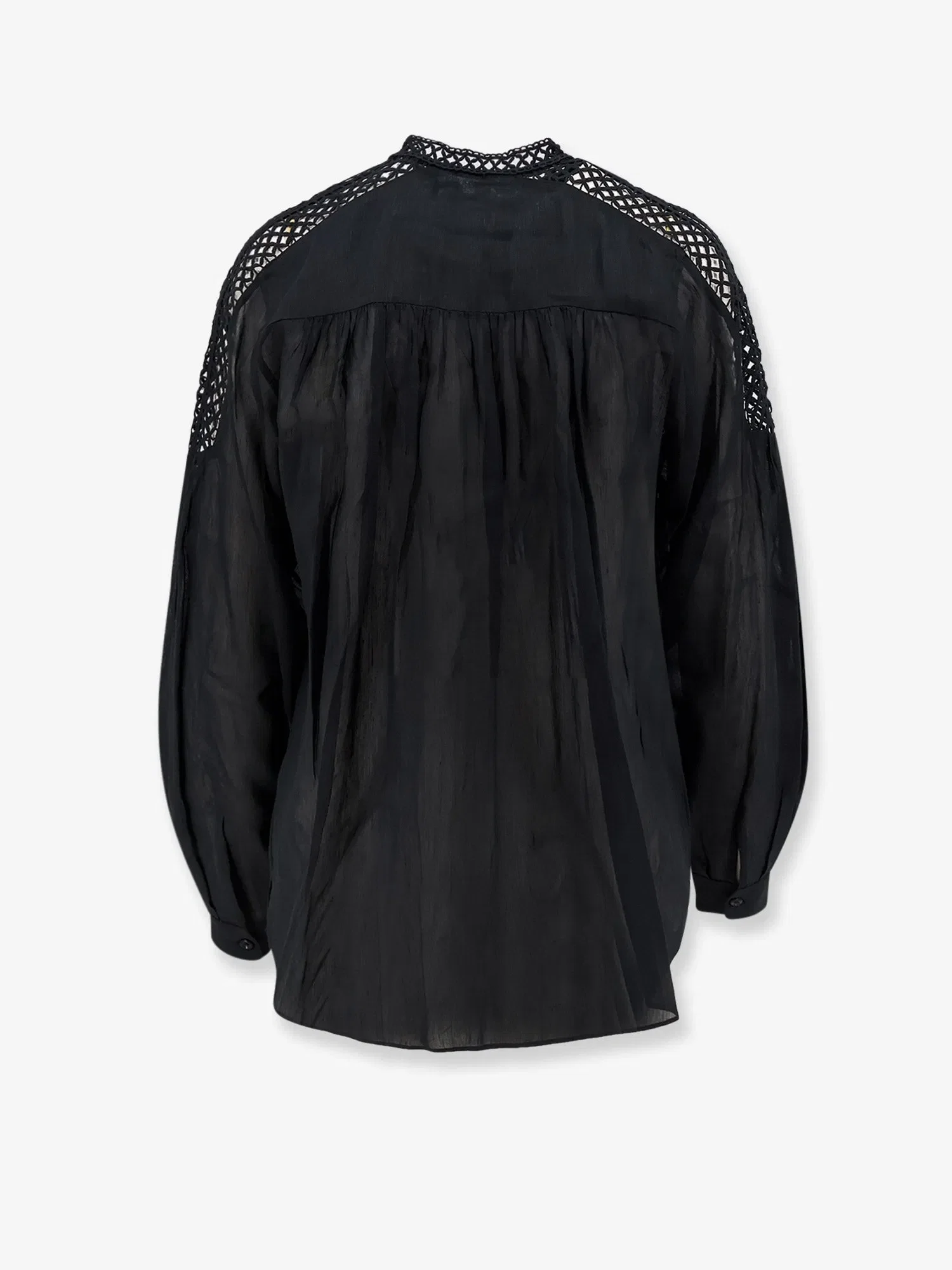 MARANT ÉTOILE Polda viscose and linen shirt
