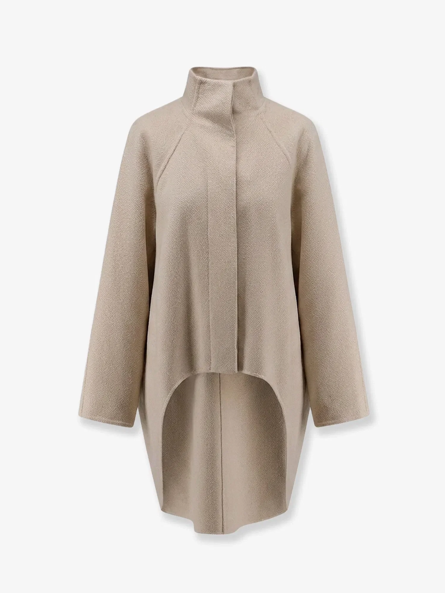 Alaia Asymmetrical cashmere coat