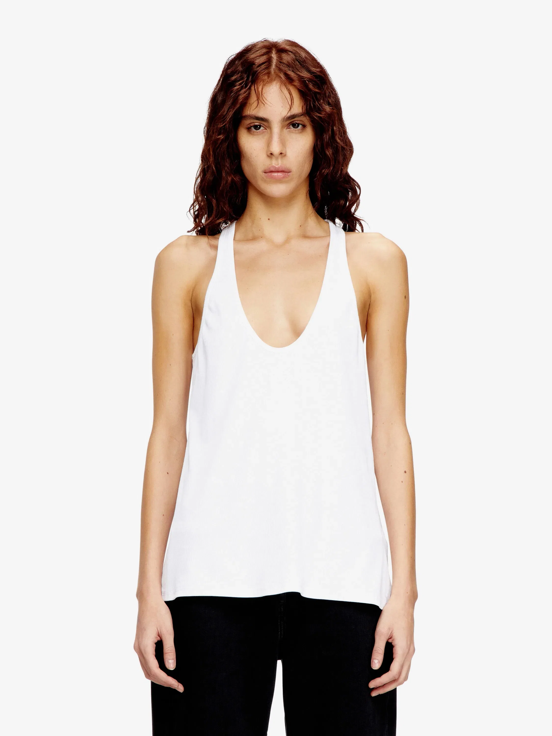 Diesel Ribbed cotton tank top