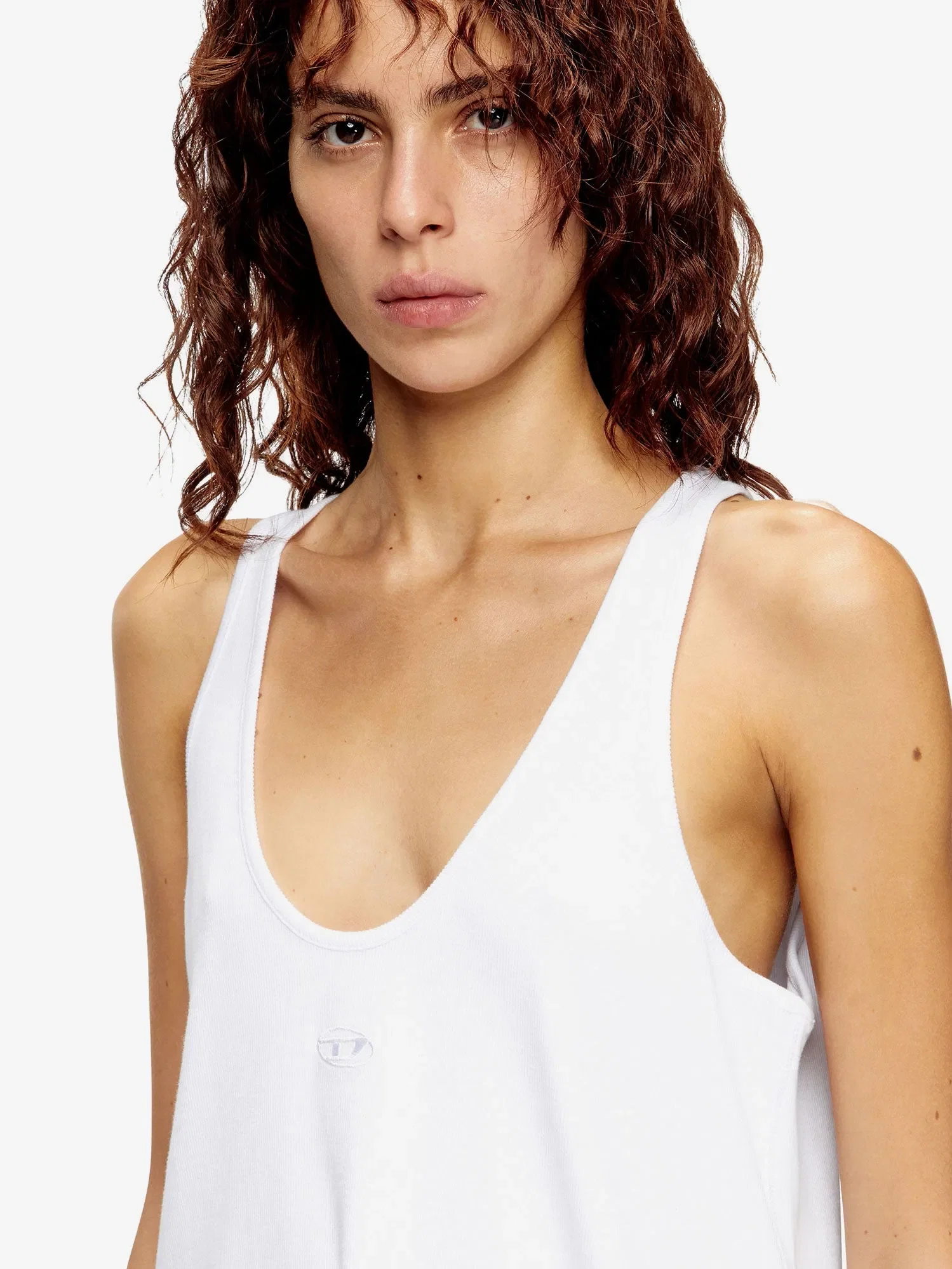 Diesel Ribbed cotton tank top
