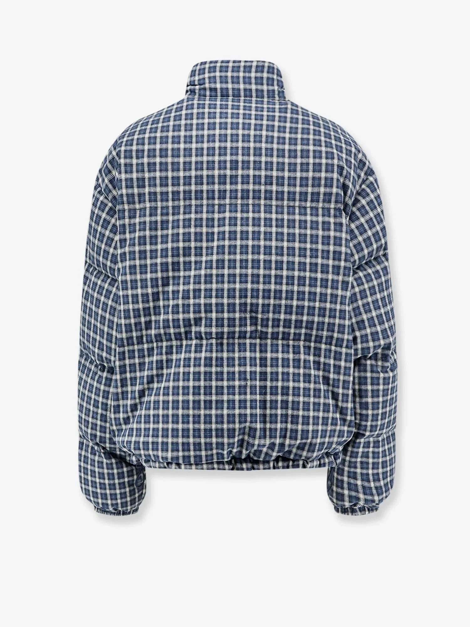 Miu Miu Reversible madras flannel down jacket
