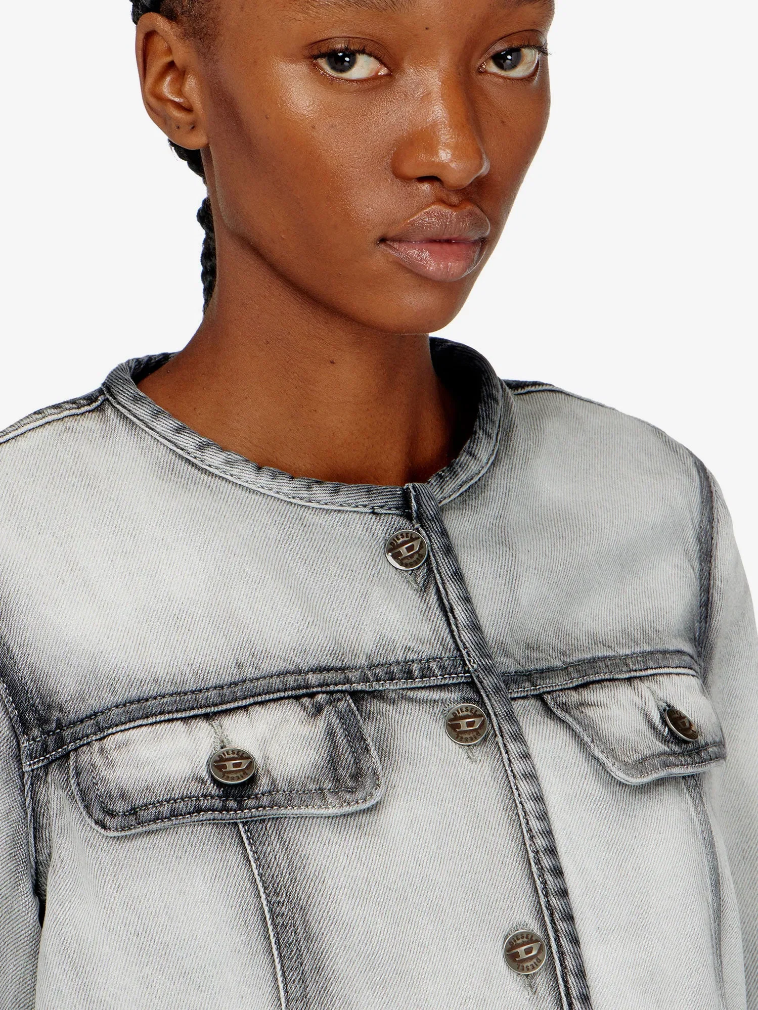 Diesel De-Grafy-Fsi cotton and lyocell jacket