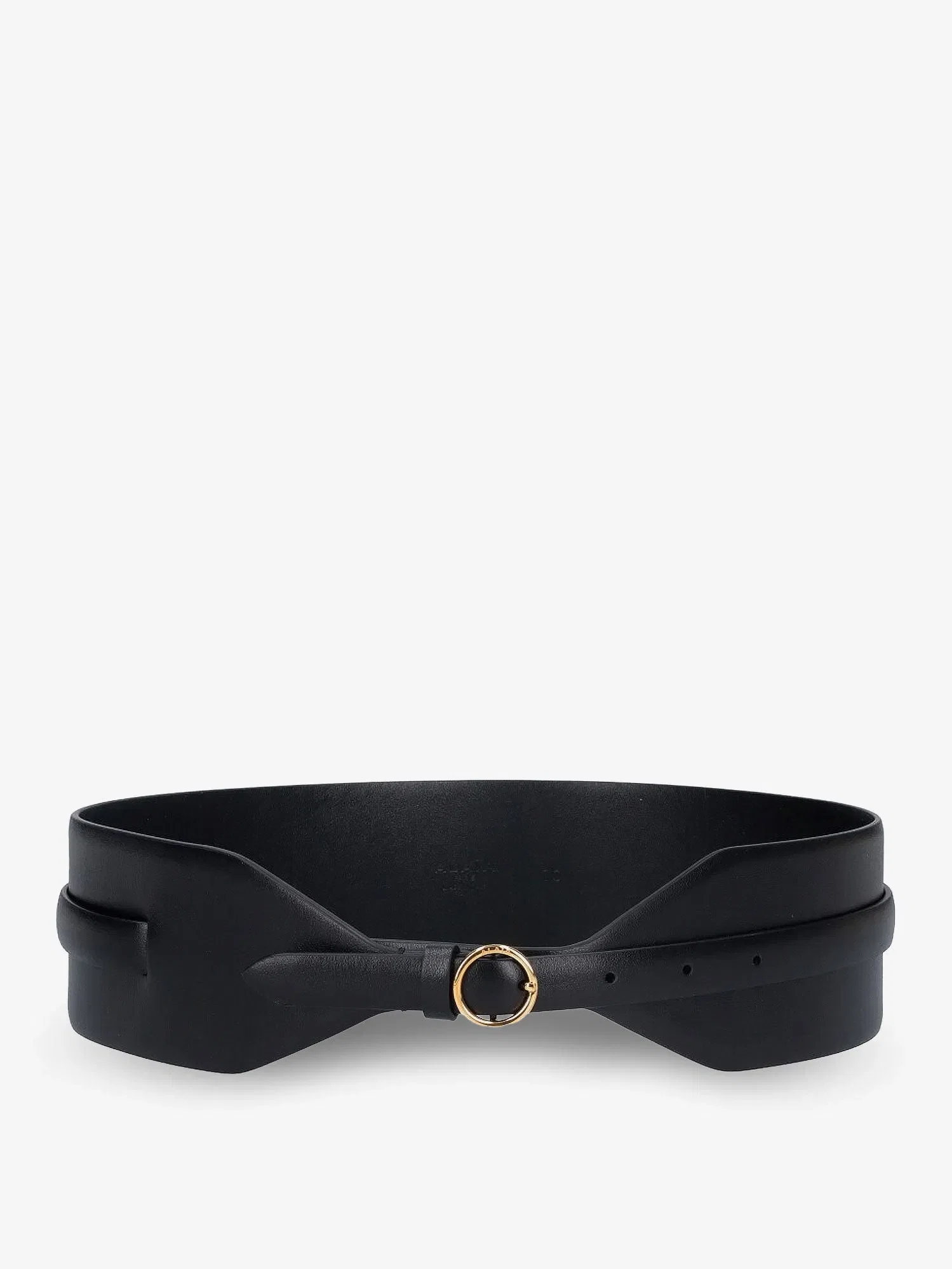 Alaia Maxi leather belt with metal buckle