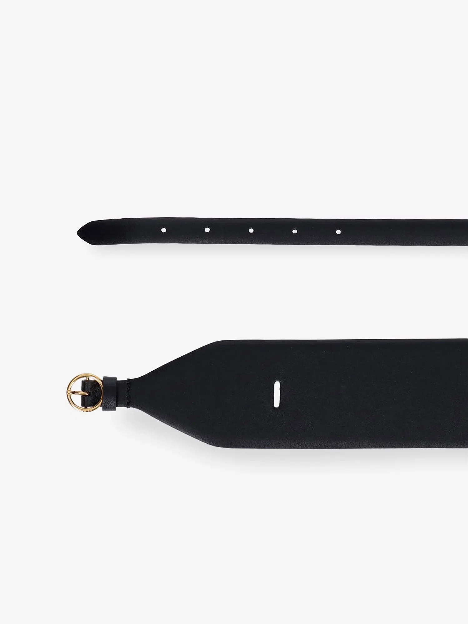 Alaia Maxi leather belt with metal buckle