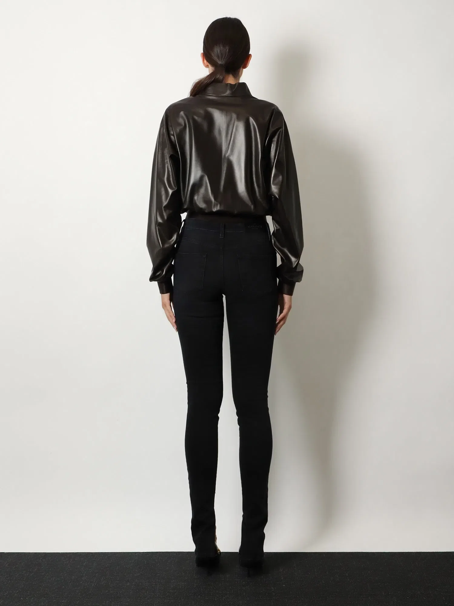 Gucci Soft nappa leather bomber jacket