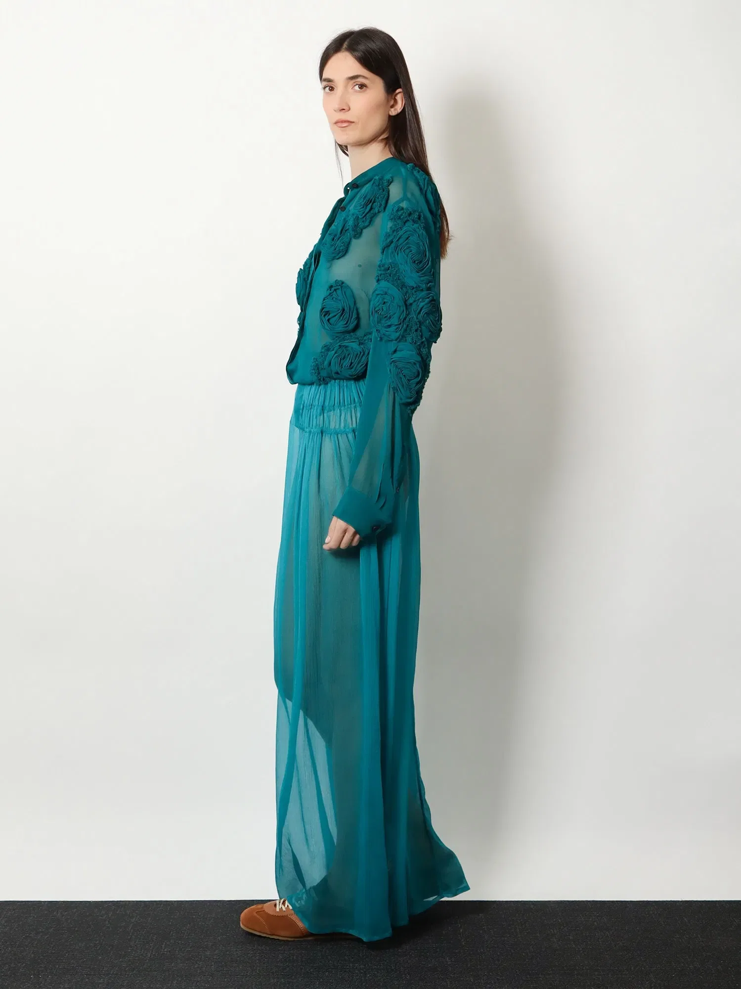 DRIES VAN NOTEN Scarlett silk skirt