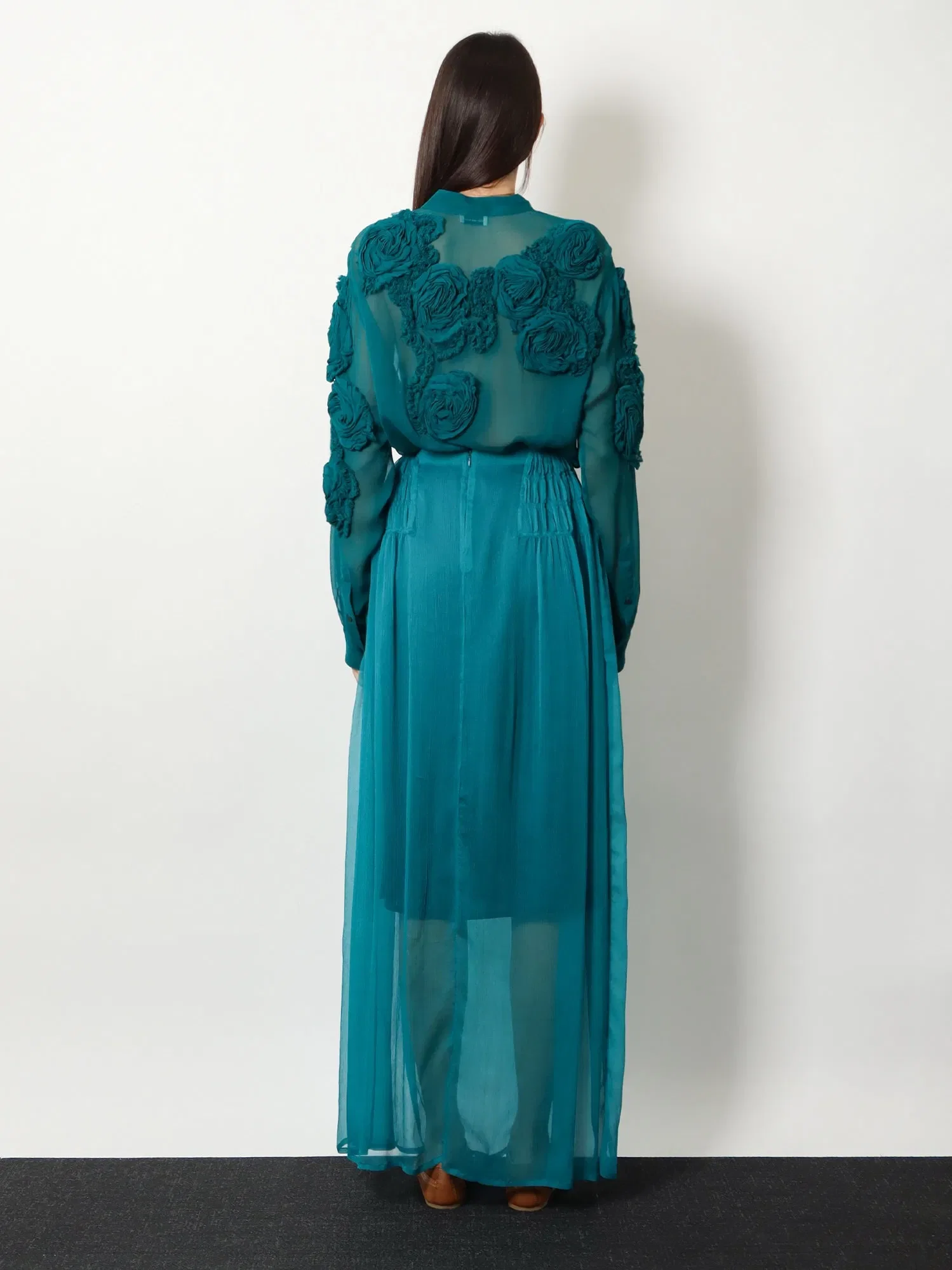 DRIES VAN NOTEN Scarlett silk skirt