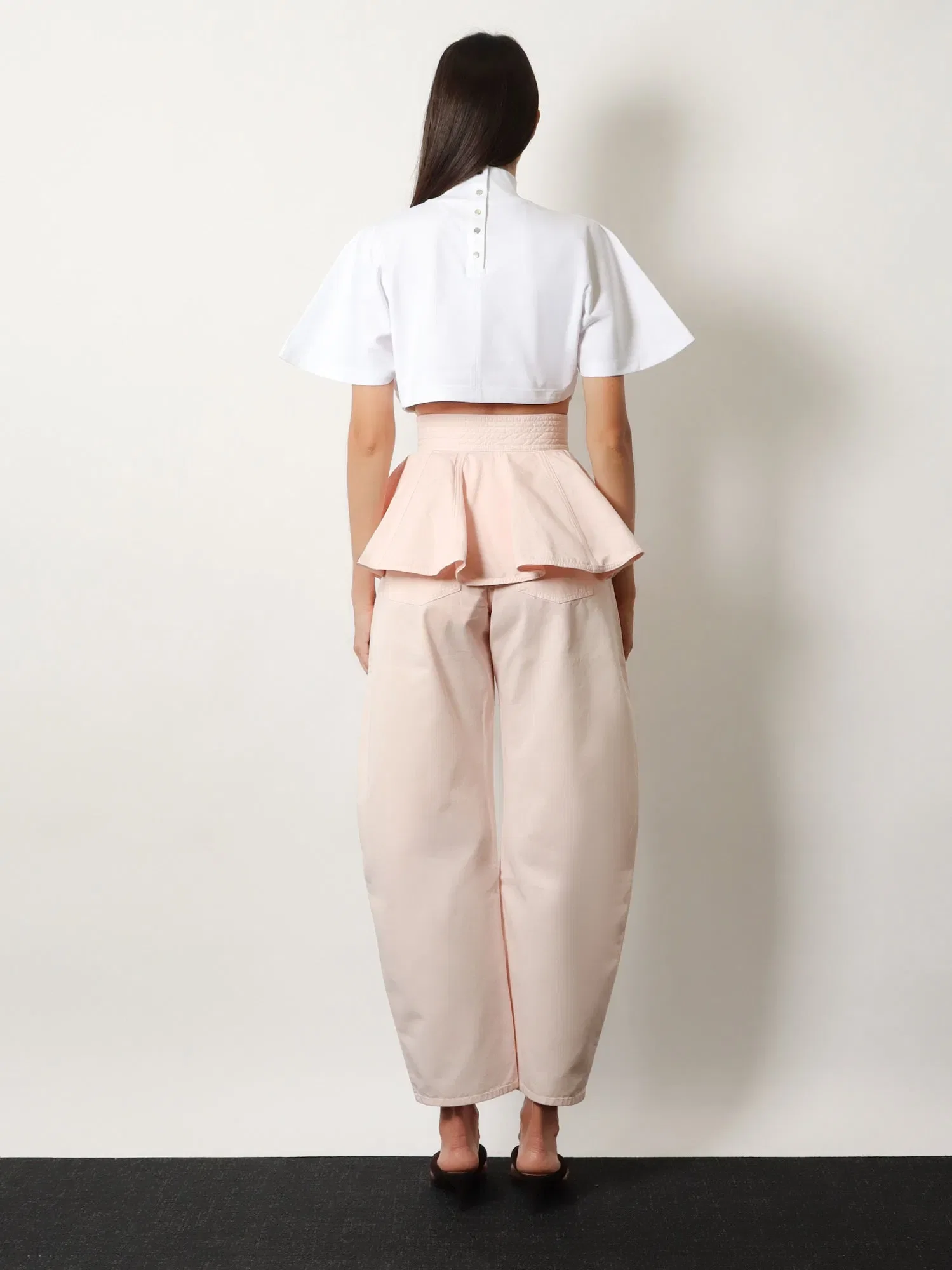 Alaia Cotton crop T-shirt