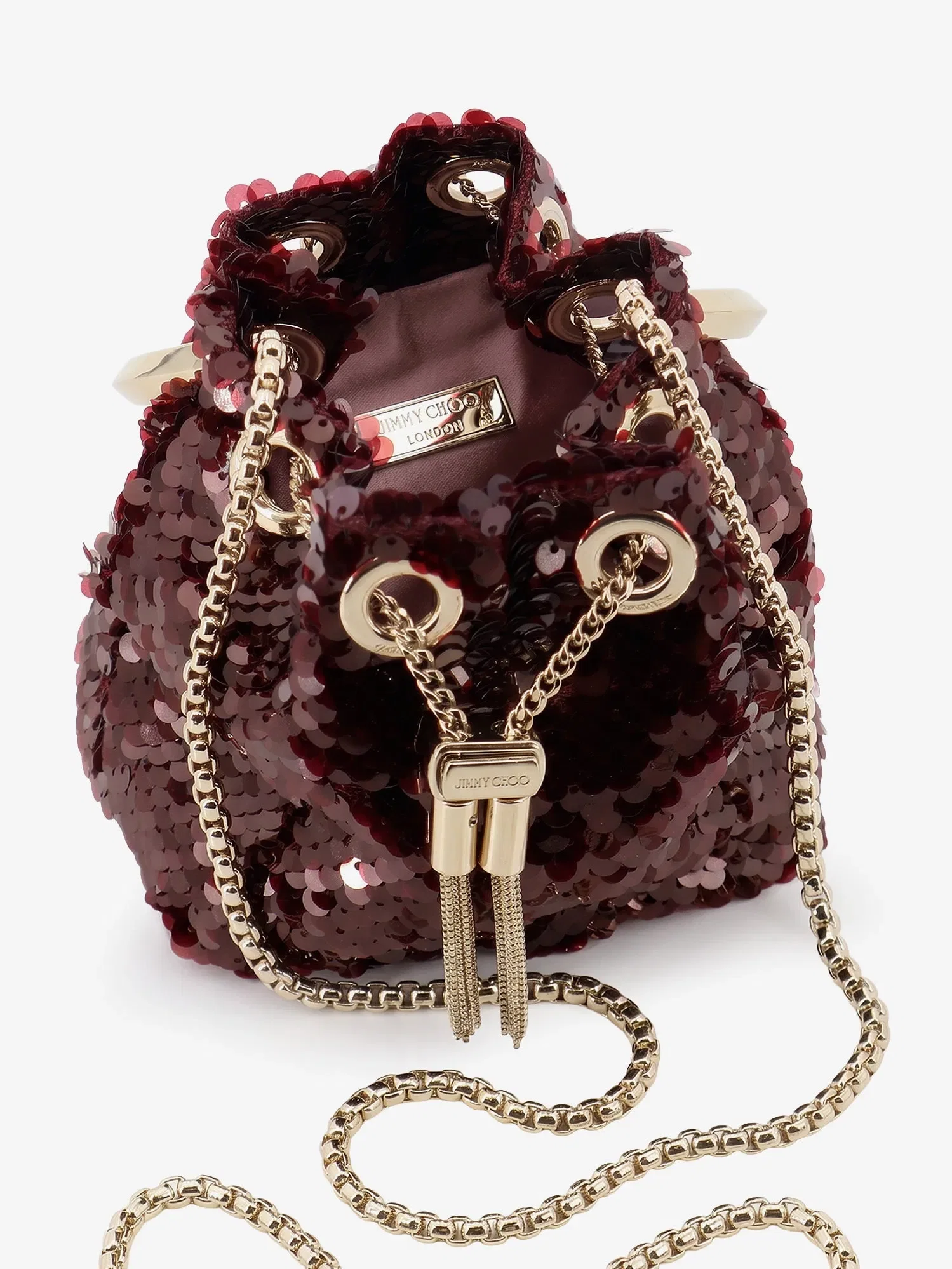 Jimmy Choo Micro BonBon crossbody bag with all-over sequins
