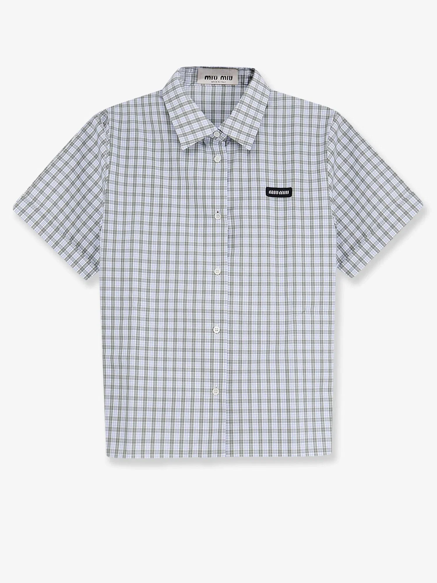 Miu Miu Madras cotton shirt