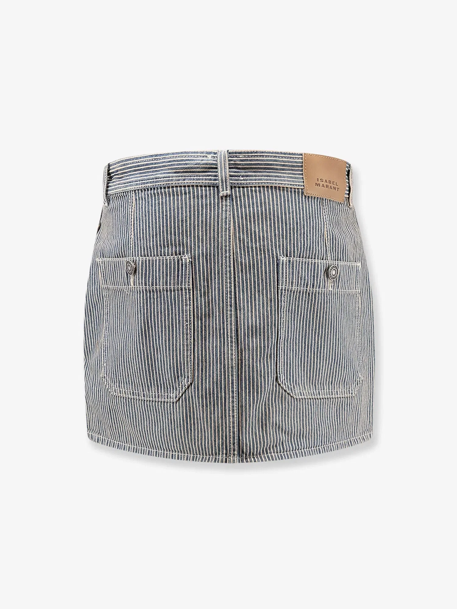 MARANT ÉTOILE Estera cotton skirt with striped pattern