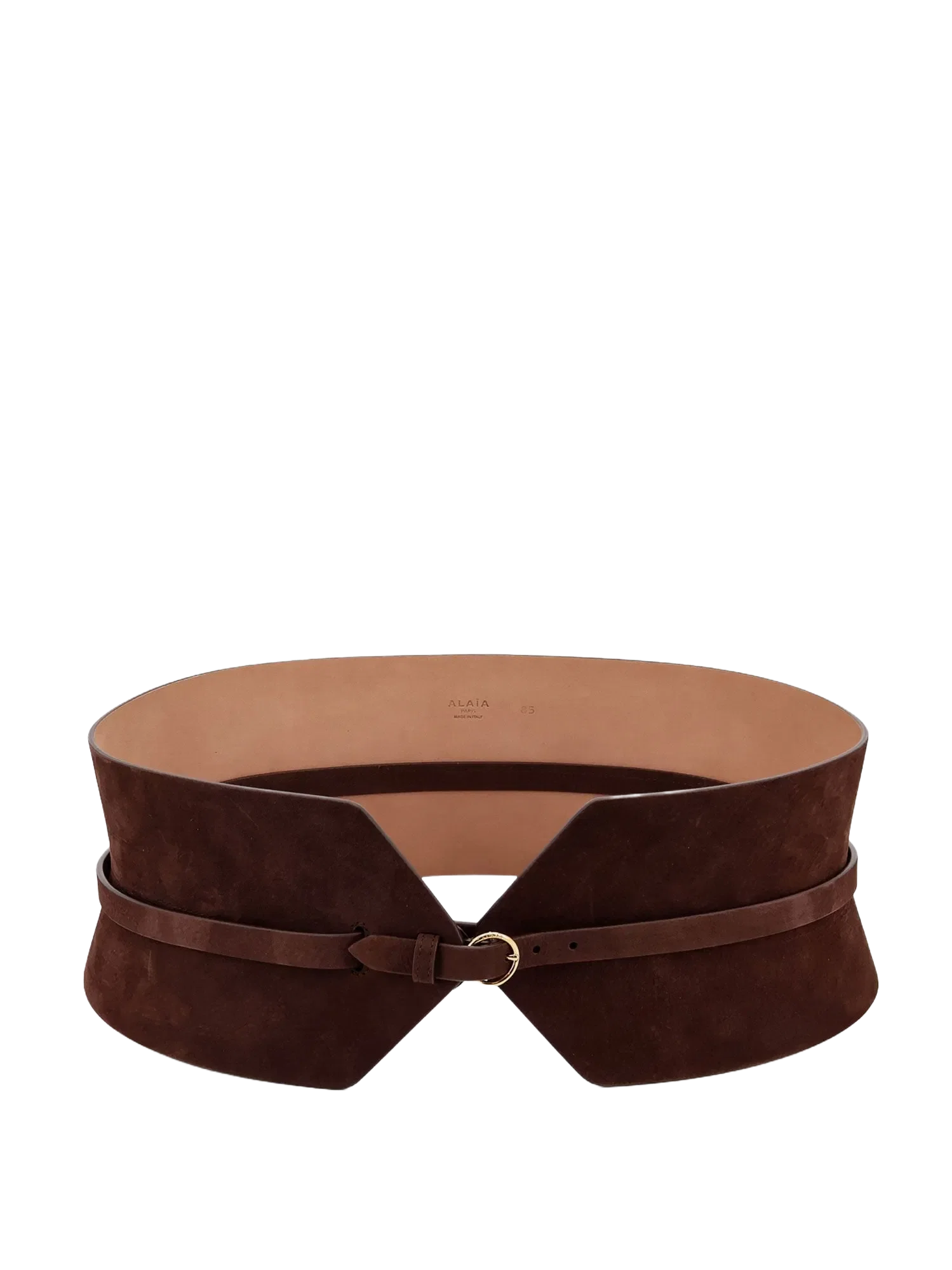 Alaia Bustier suede belt