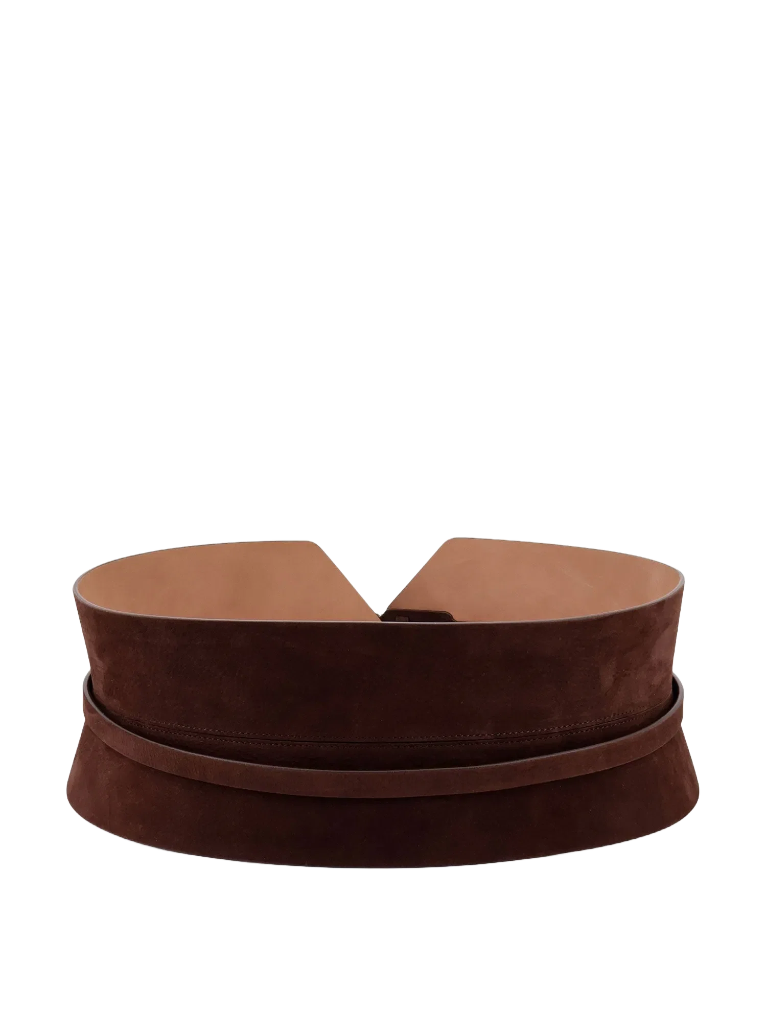Alaia Bustier suede belt