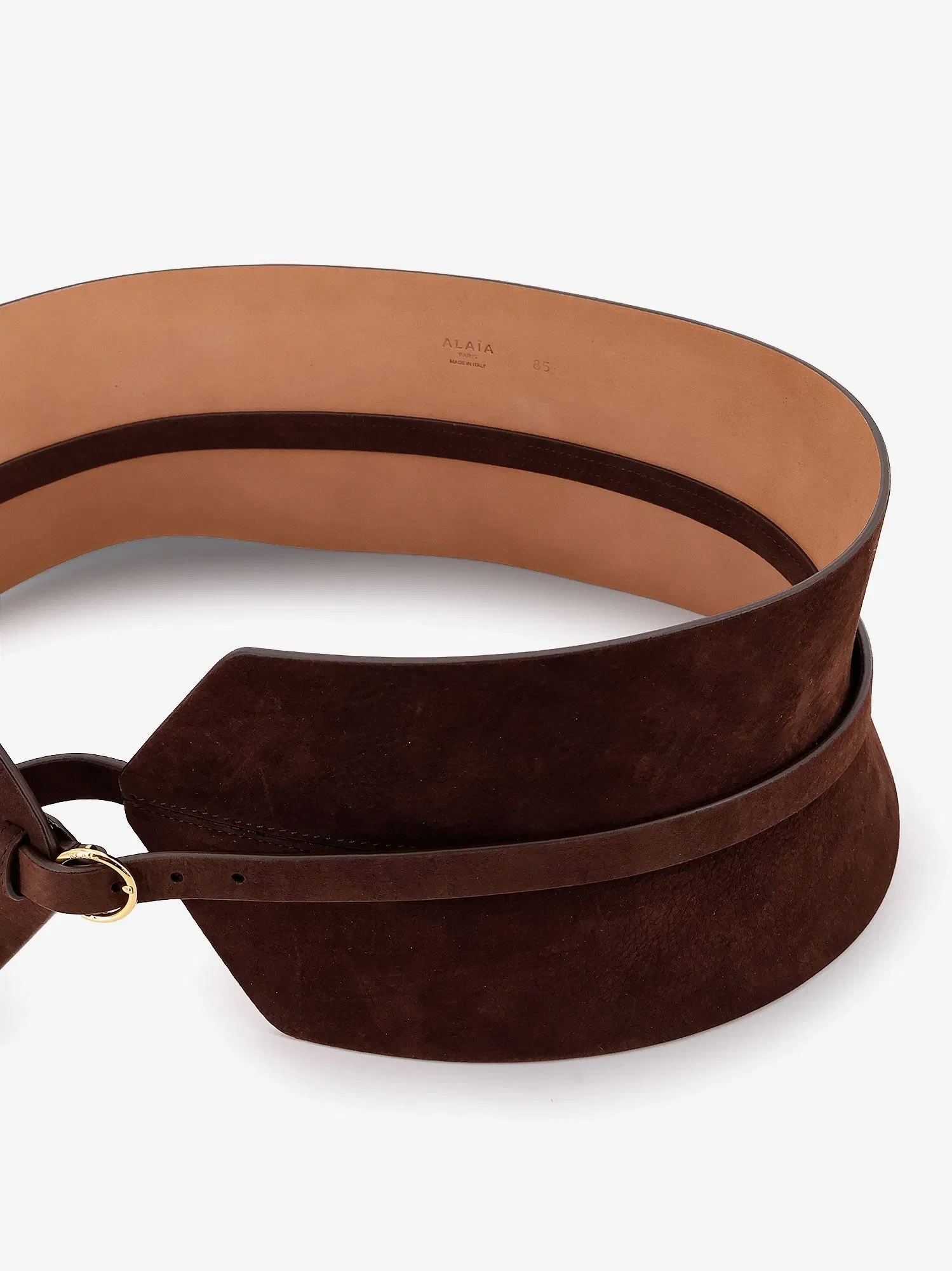 Alaia Bustier suede belt
