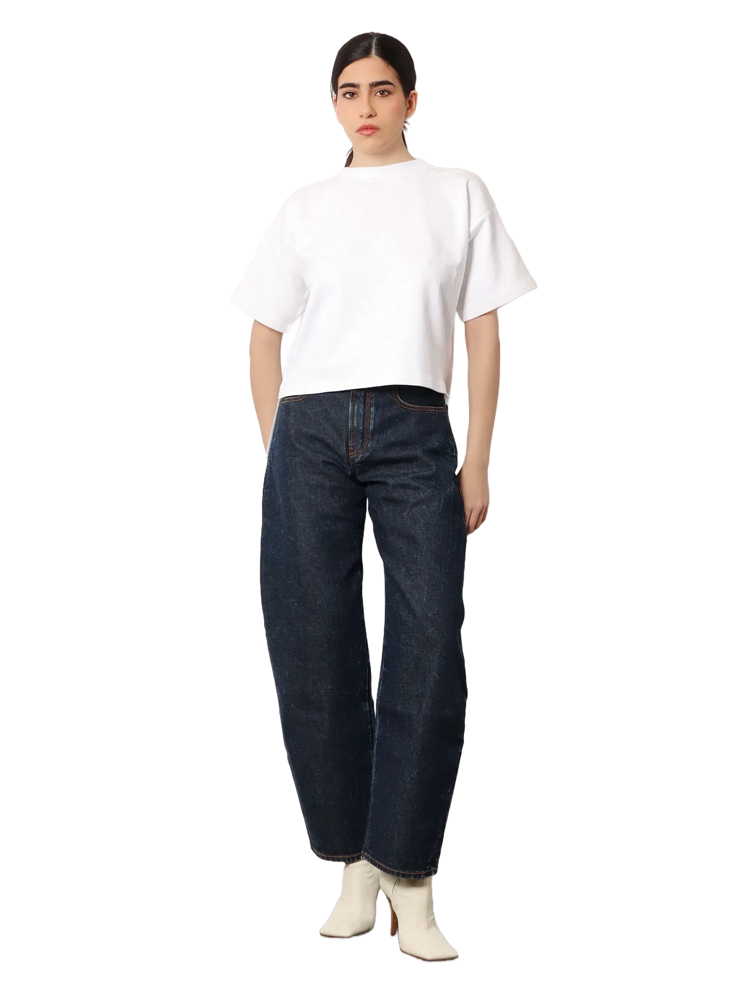 Alaia Boxy cotton blend t-shirt