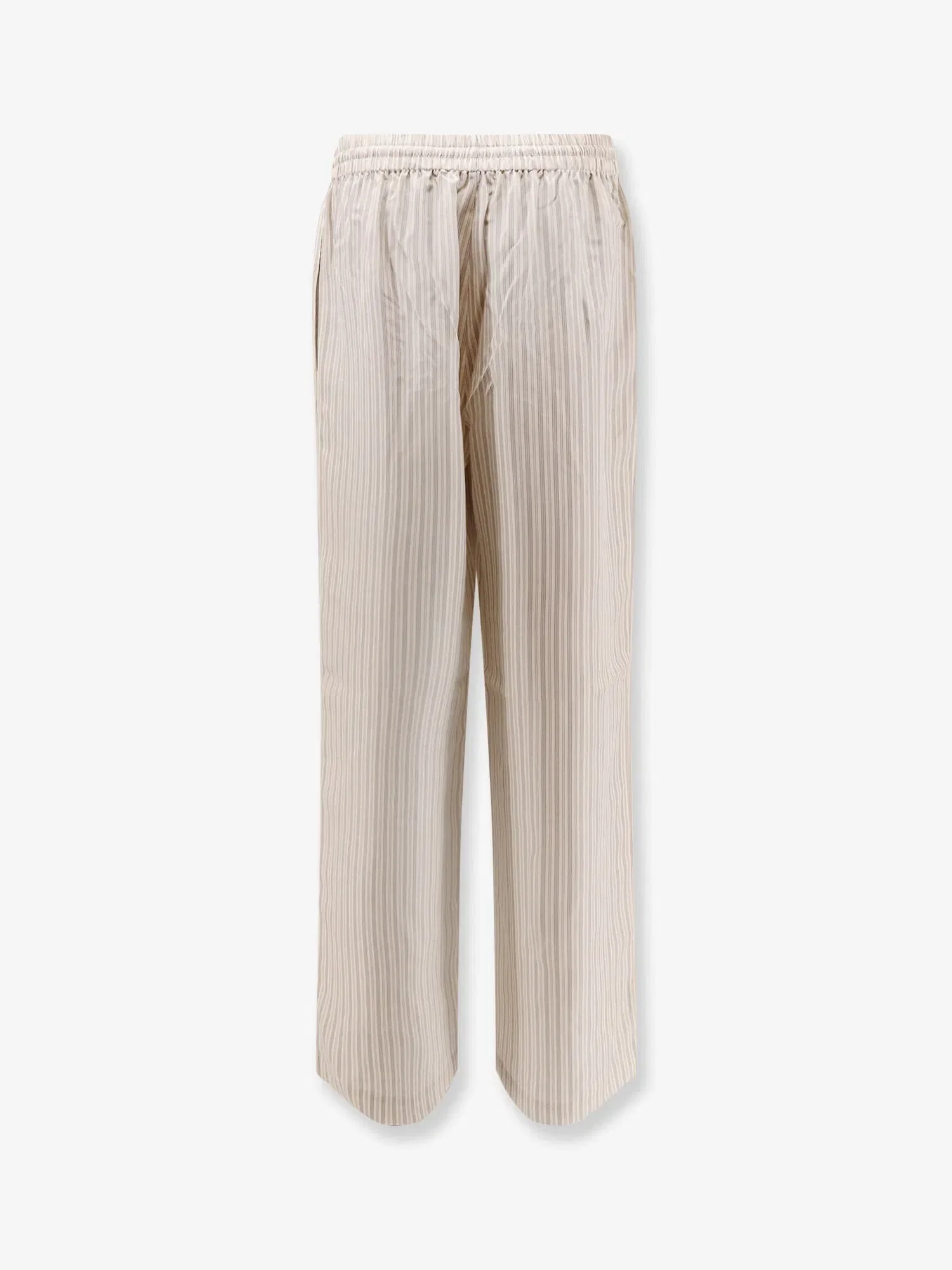 Róhe Silk striped trousers
