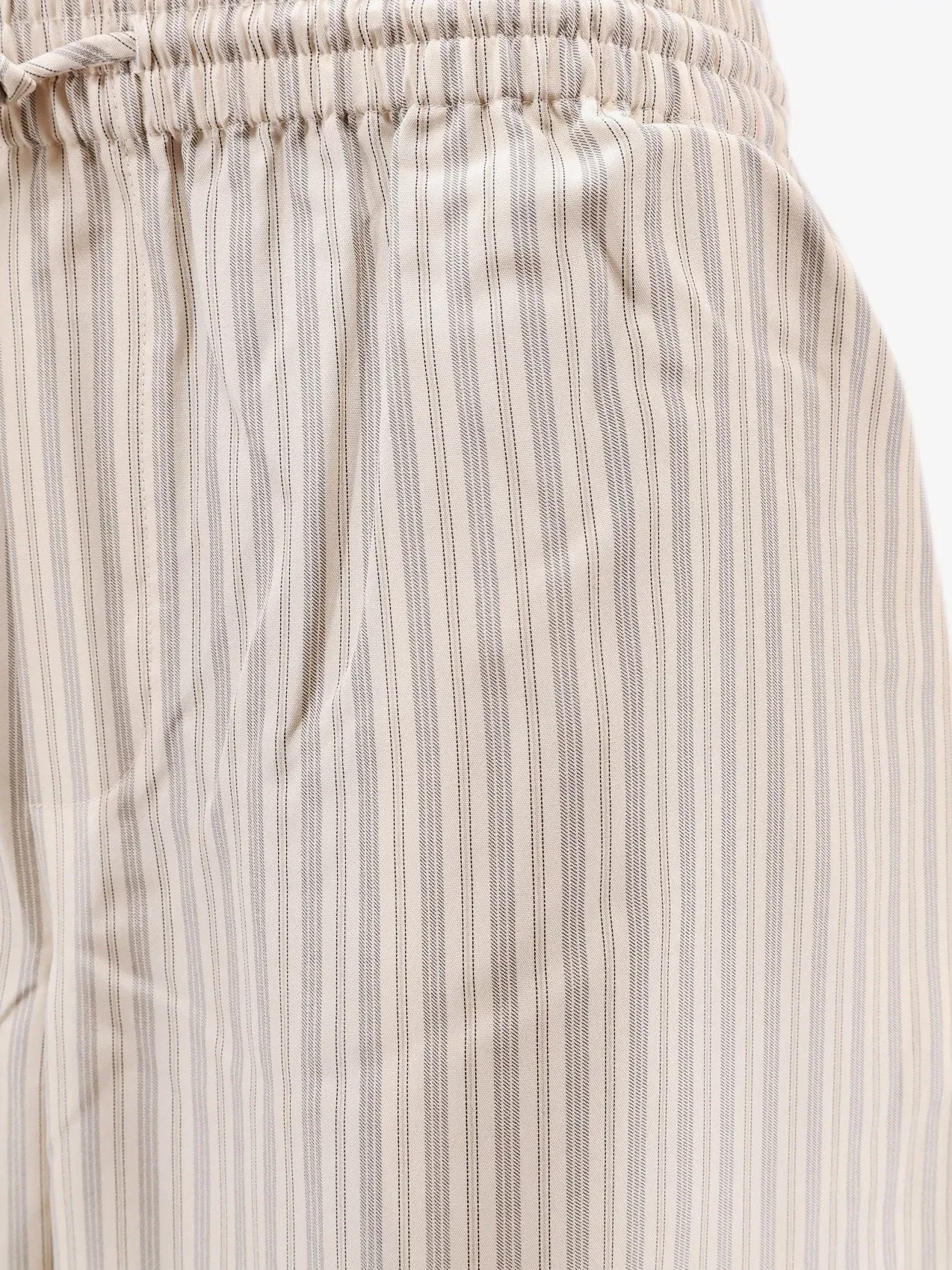 Róhe Silk striped trousers