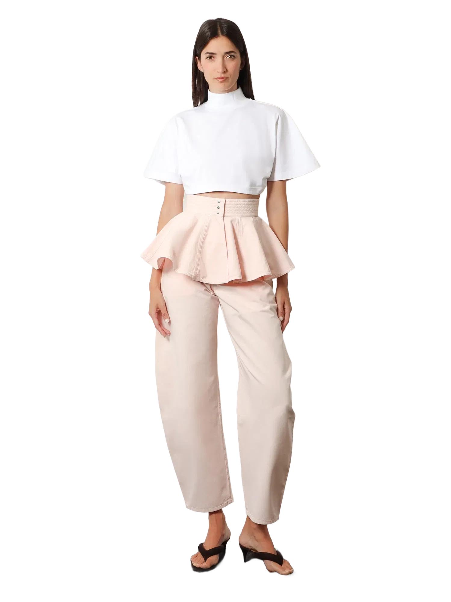 Alaia Barrel fit denim trousers