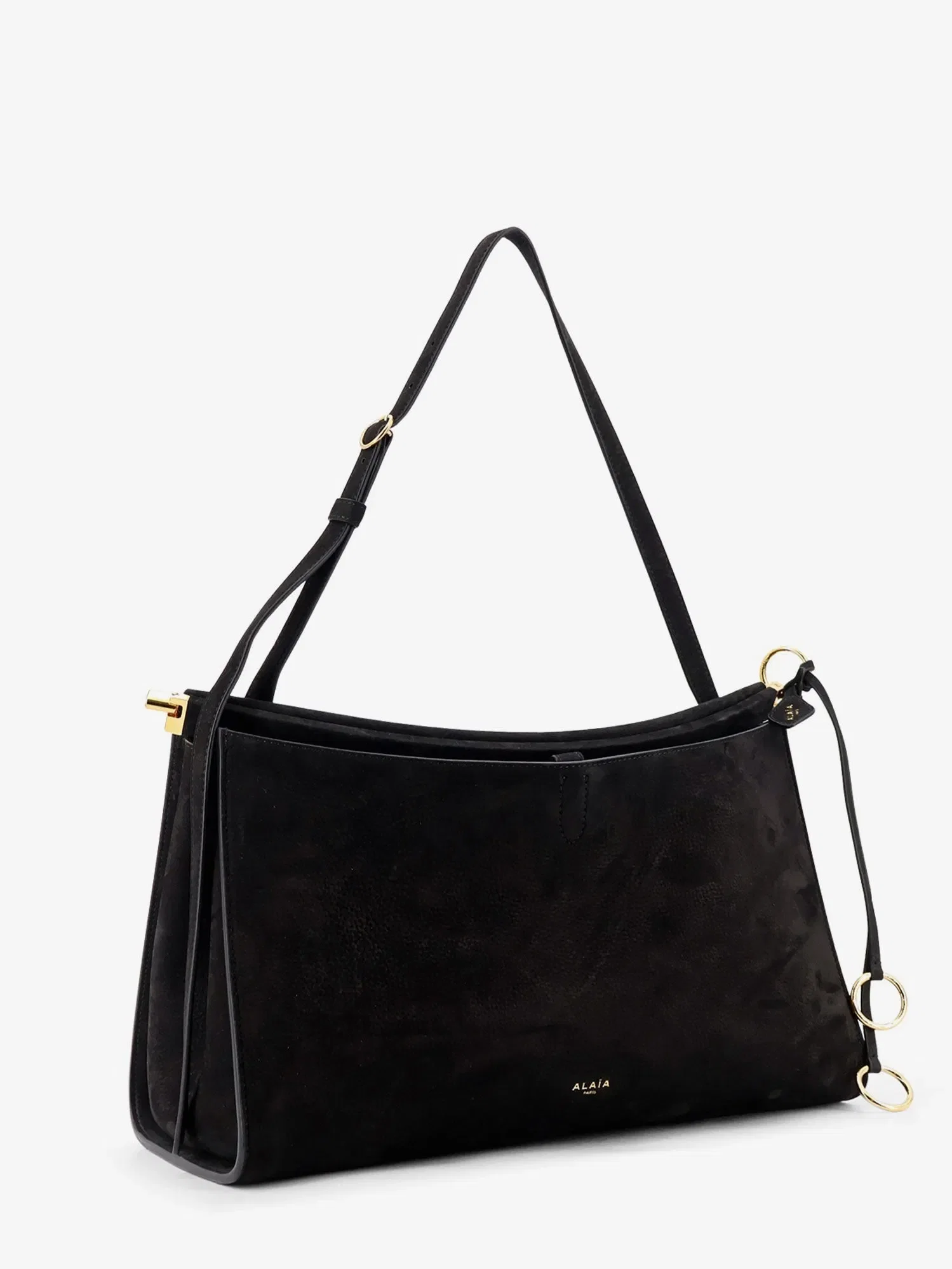 Alaia Le Click Pocket 35 nabuk shoulder bag