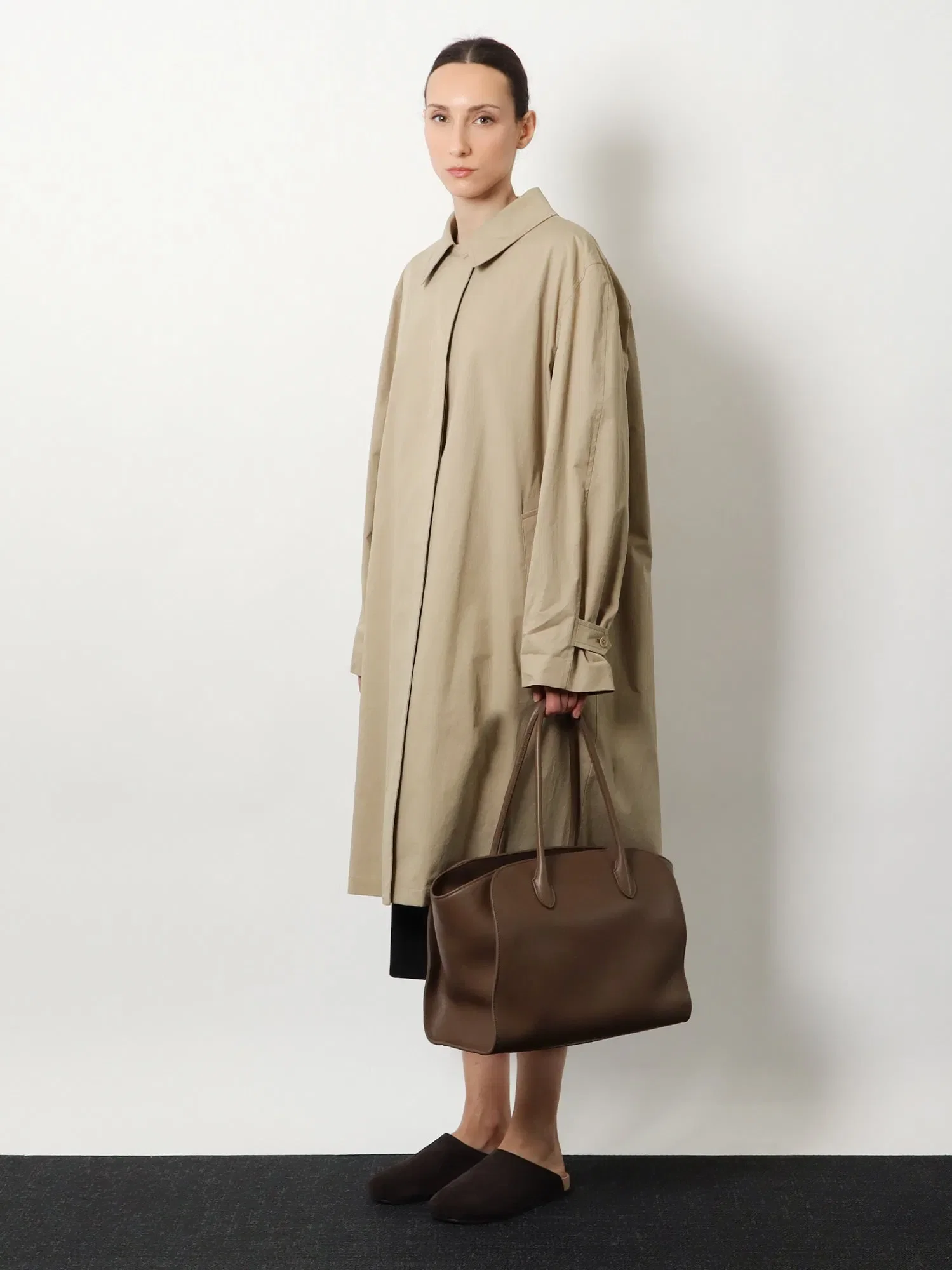 The Row Marlo 14 leather shoulder bag