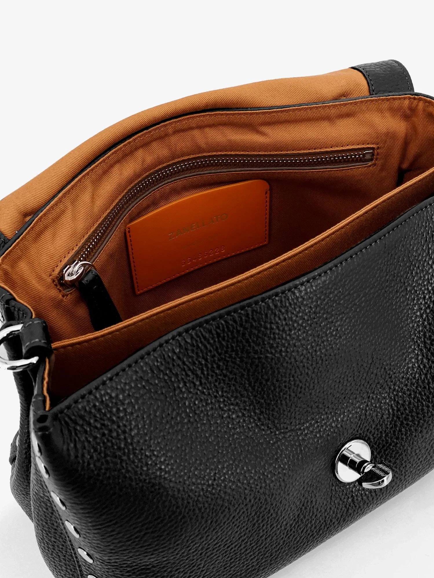 Zanellato Postina® S textured leather crossbody bag
