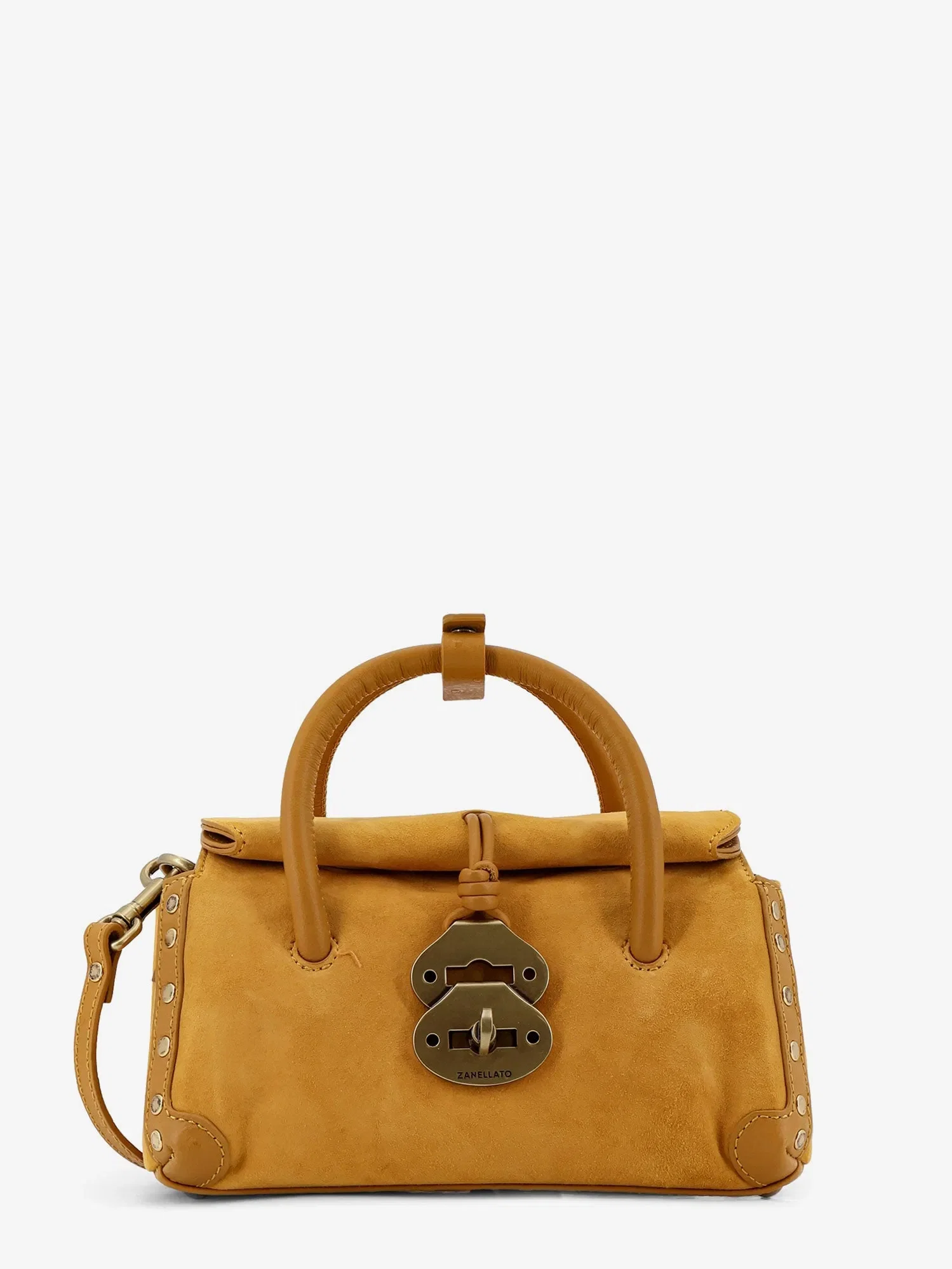 Zanellato Dotta baby suede crossbody bag