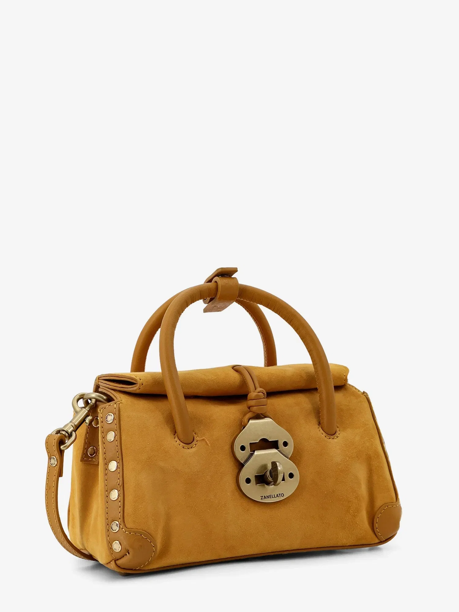 Zanellato Dotta baby suede crossbody bag