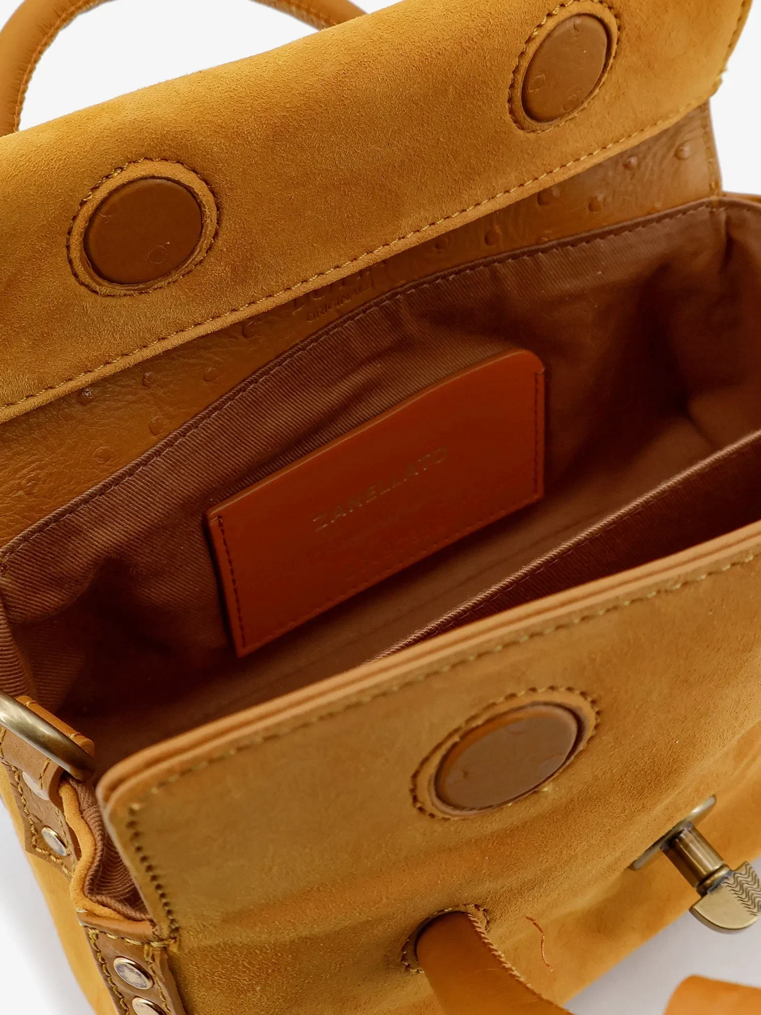 Zanellato Dotta baby suede crossbody bag