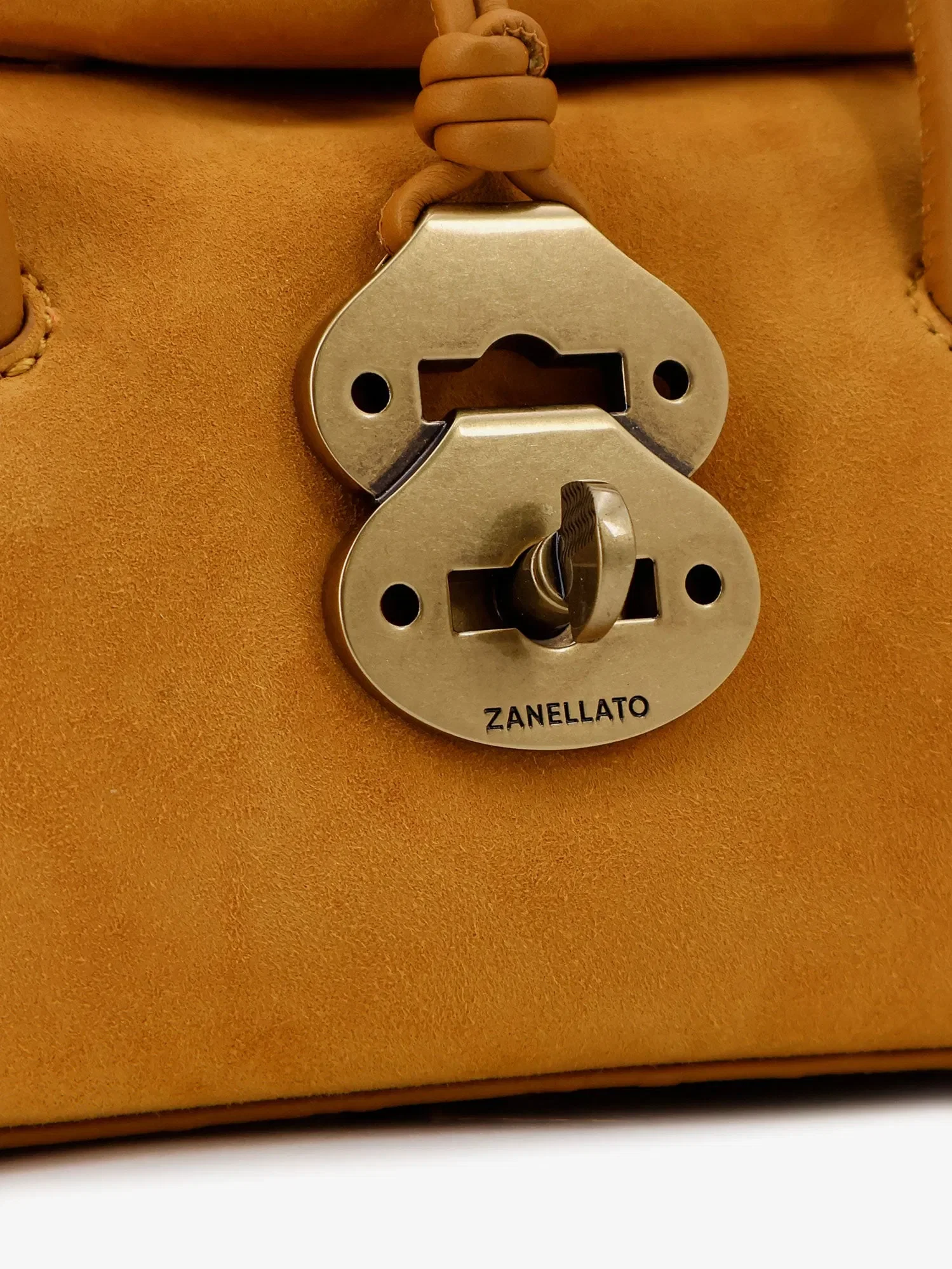 Zanellato Dotta baby suede crossbody bag