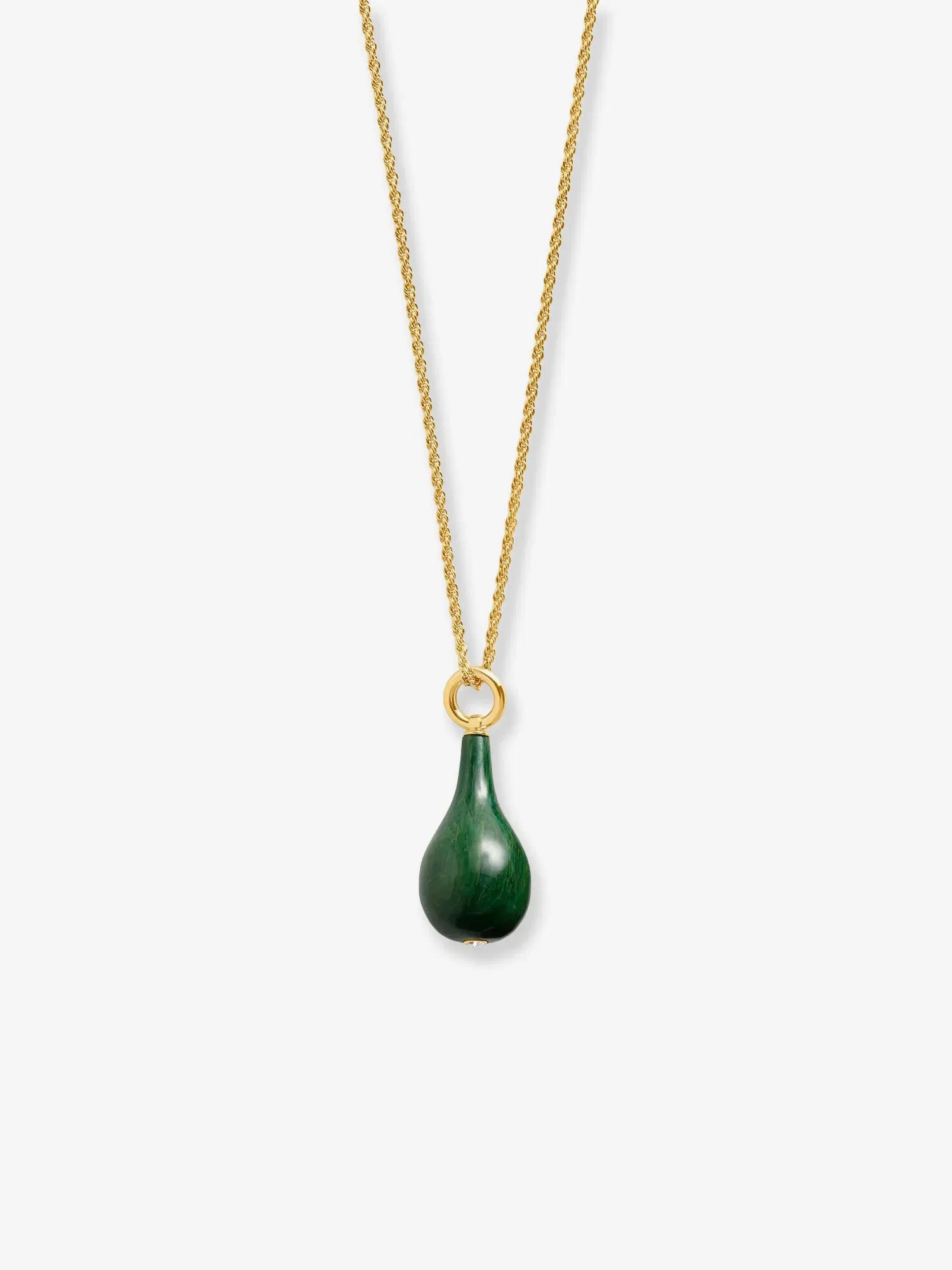 TOTEME Medium jade drop necklace