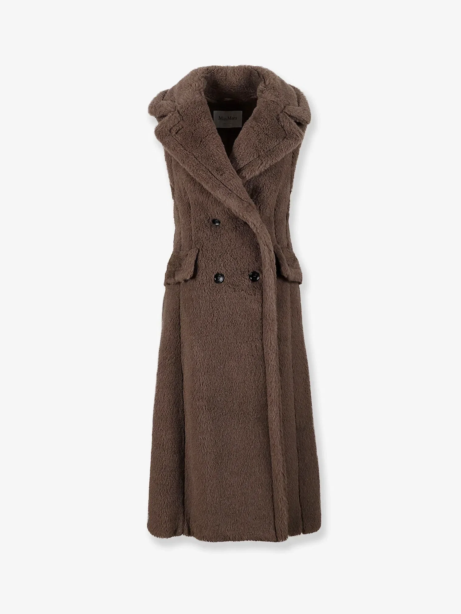 Max Mara Boario sleeveless alpaca blend coat