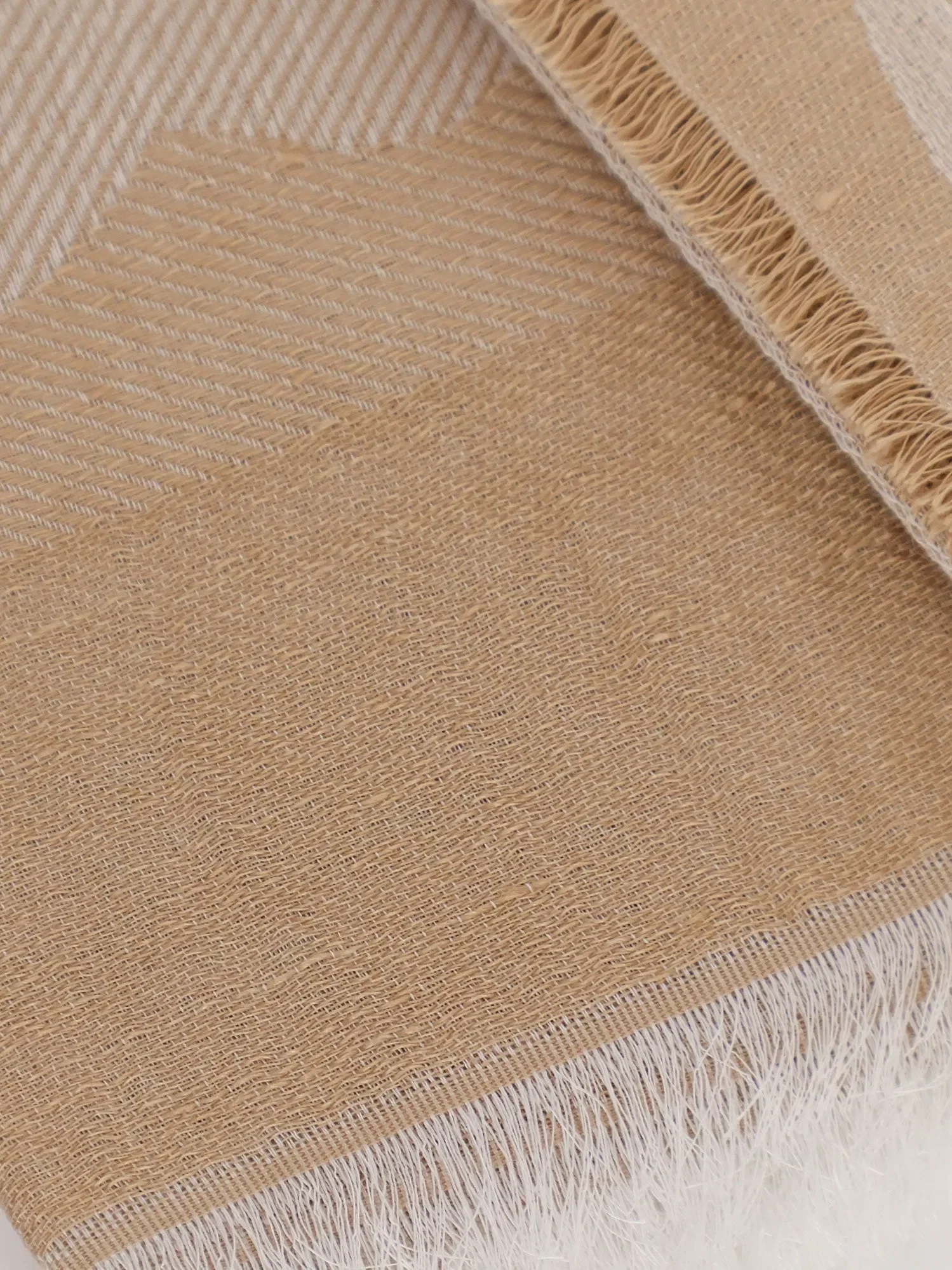 Max Mara Modal, linen and cotton blend scarf