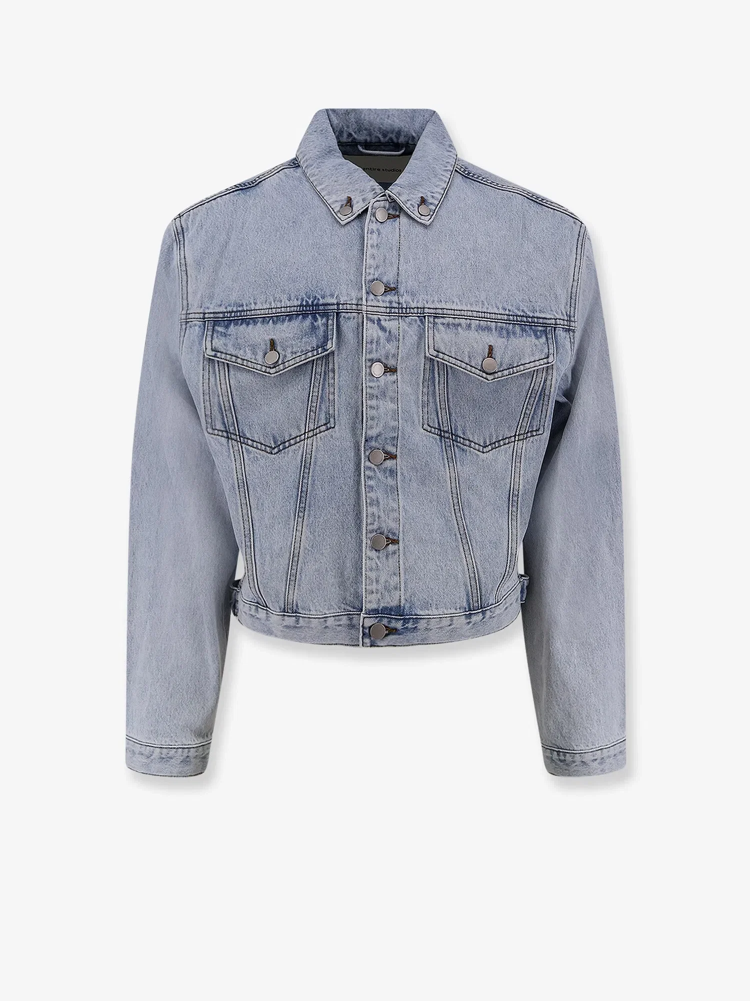 ENTIRE STUDIOS Denim jacket with padded shoulder pads