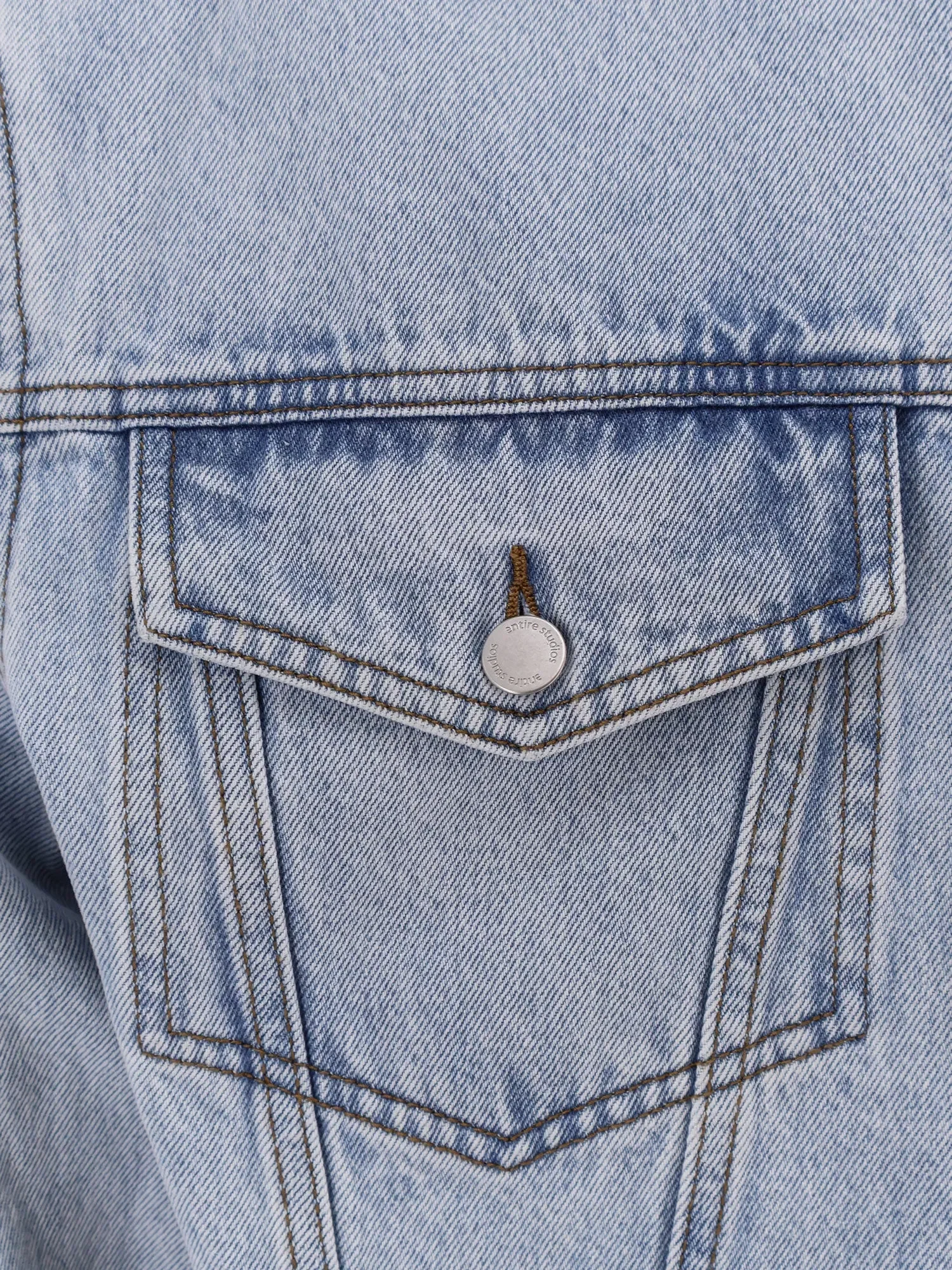 ENTIRE STUDIOS Denim jacket with padded shoulder pads