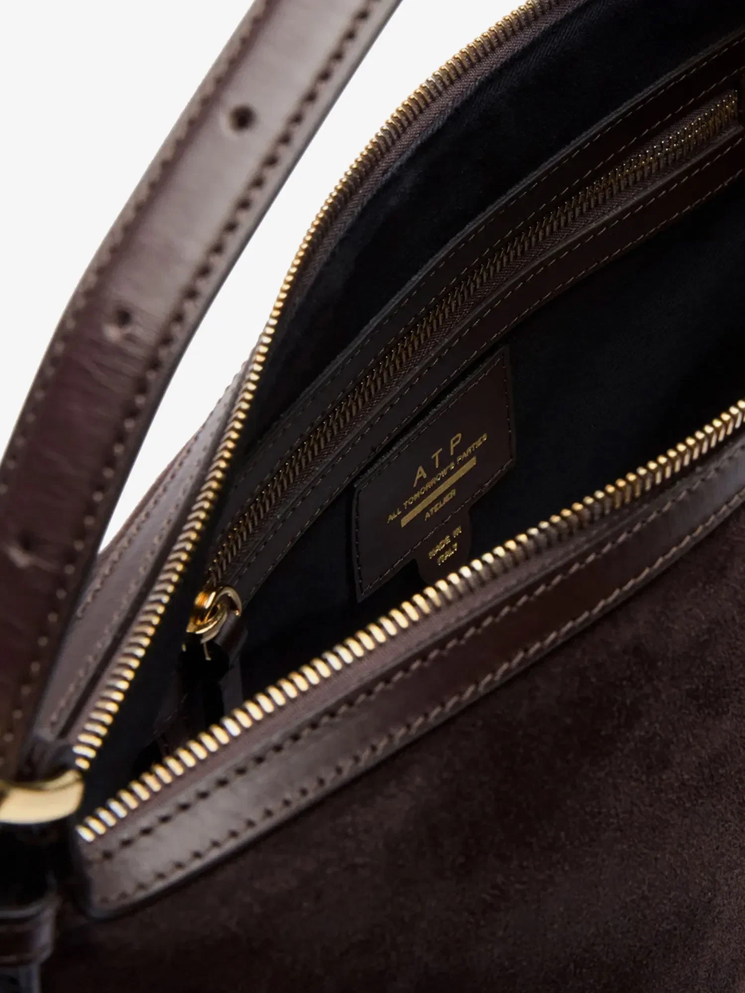 ATP Atelier Castellare suede shoulder bag