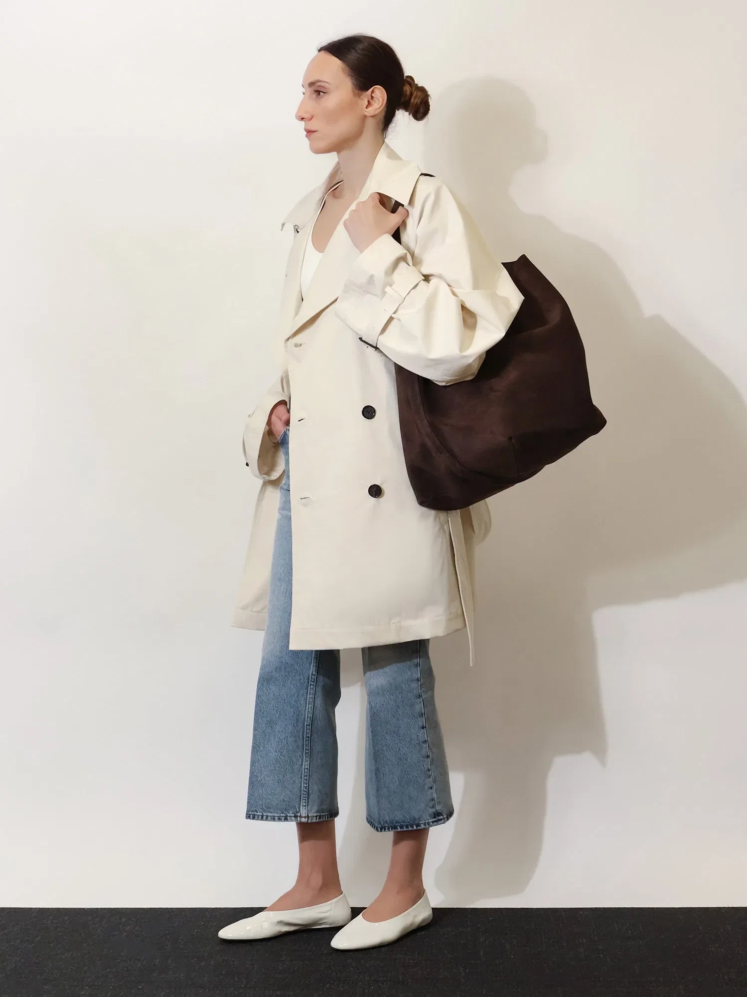 TOTEME Suede Belted Tote shoulder bag