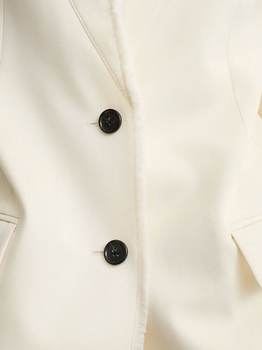 TOTEME Raw lapel blazer