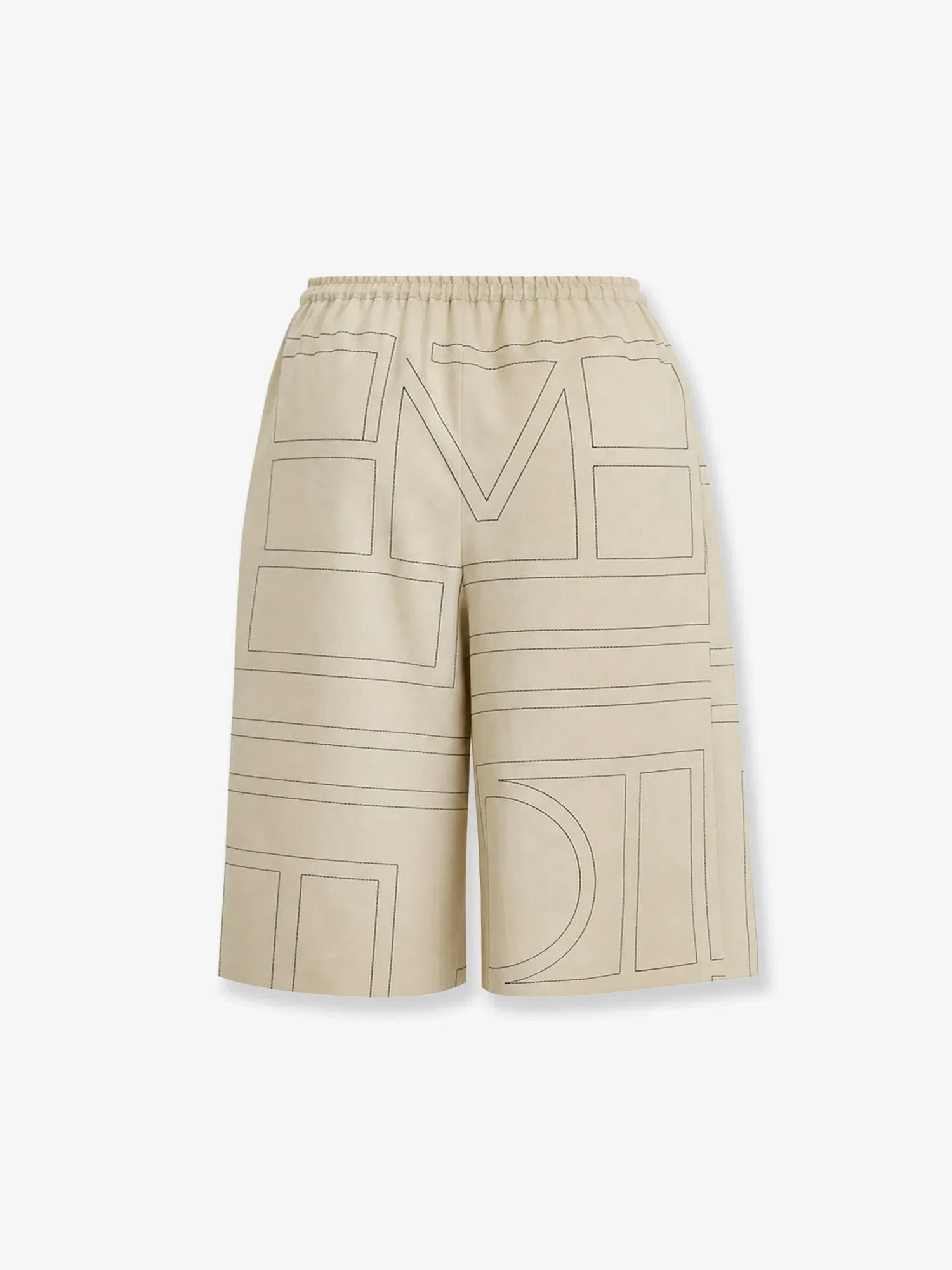 TOTEME Organic silk bermuda shorts