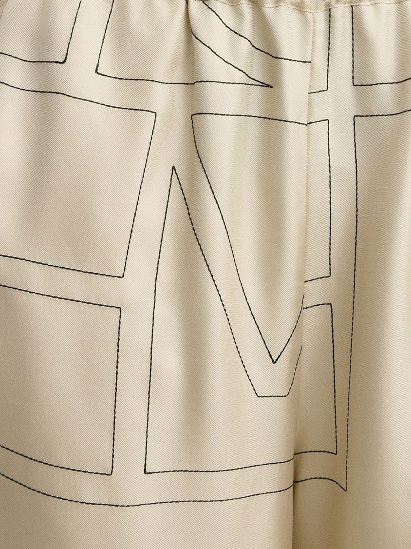TOTEME Organic silk bermuda shorts