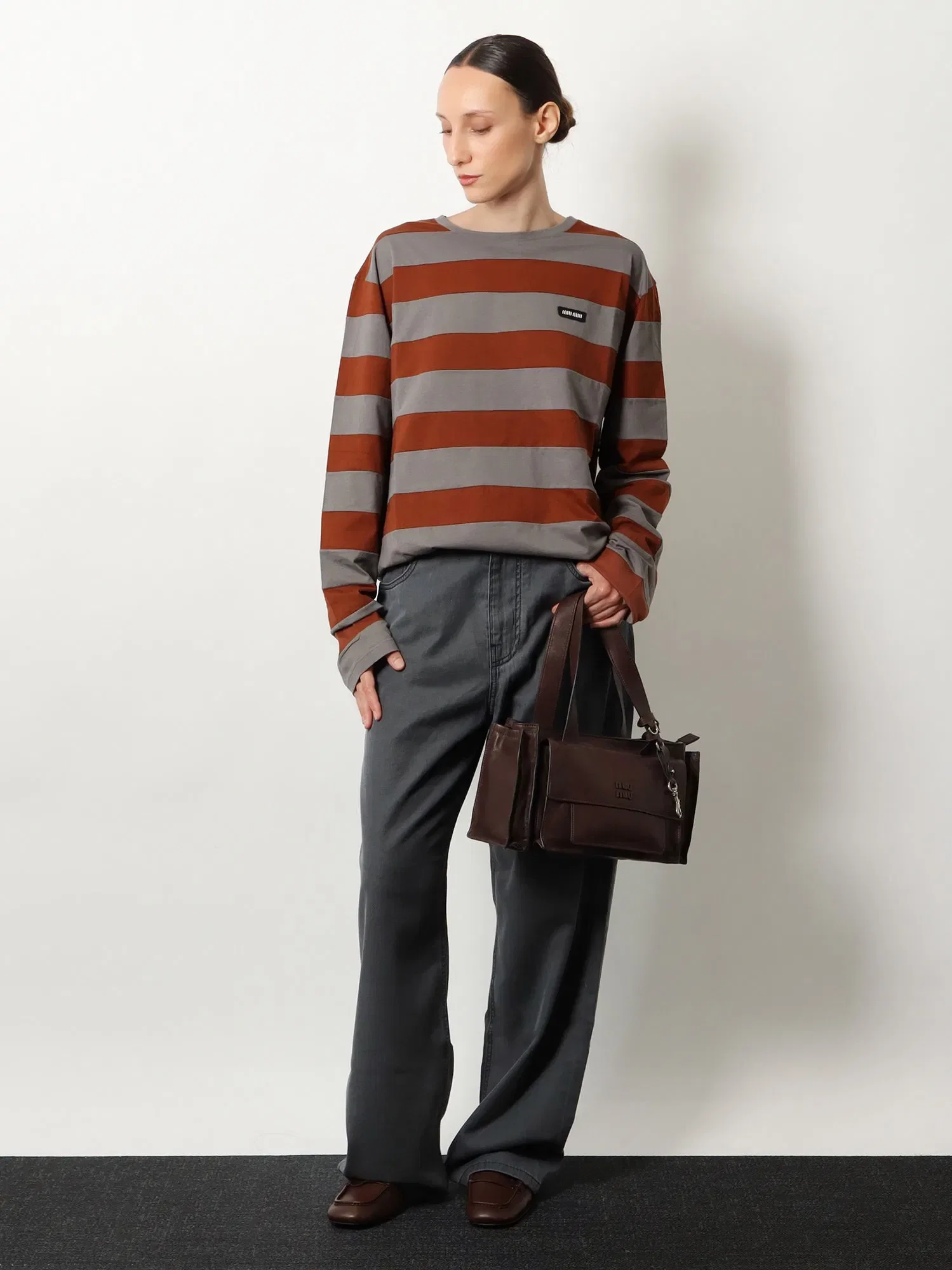 Miu Miu Utilitaire leather crossbody bag