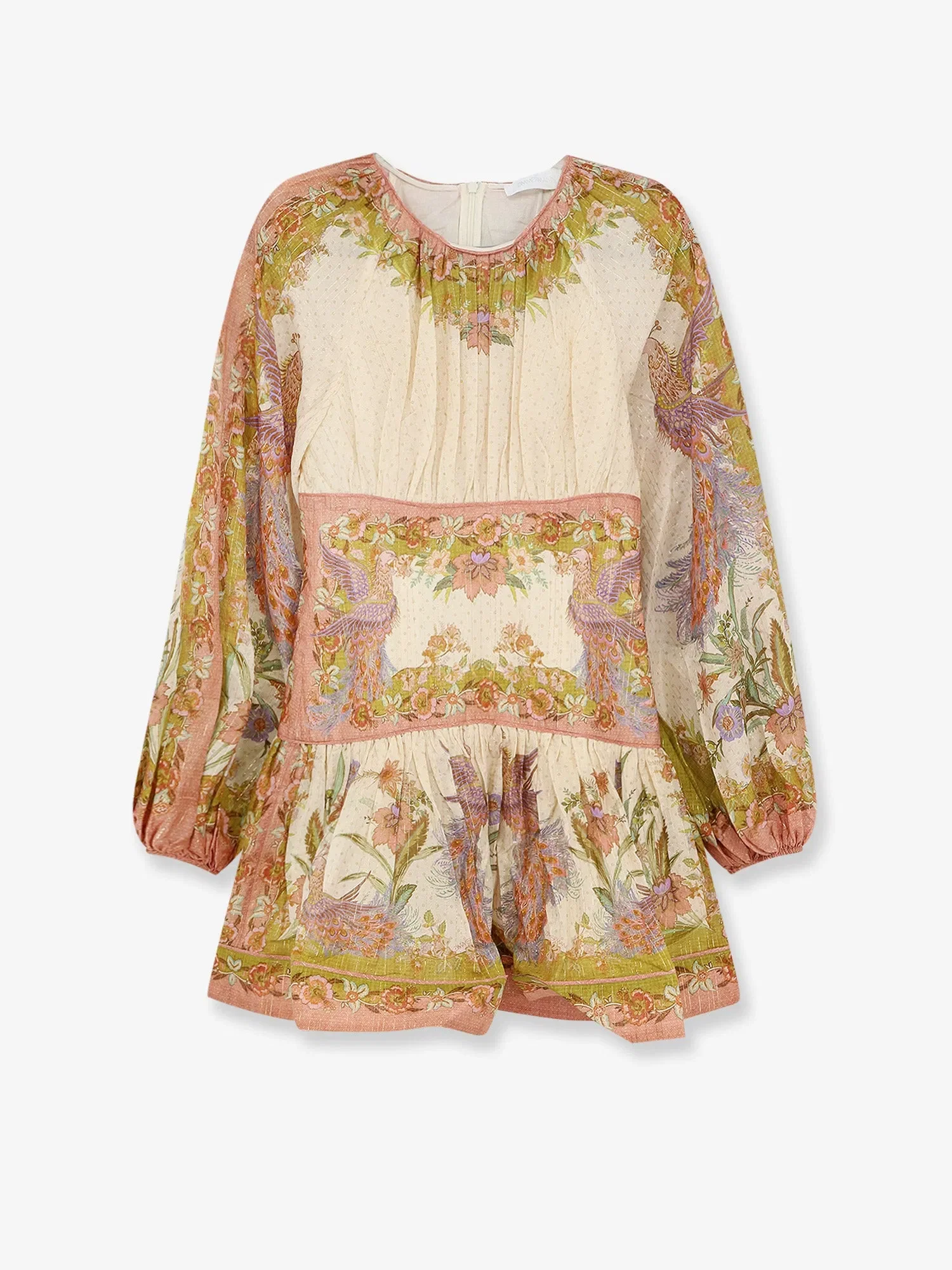 ZIMMERMANN Indra cotton and silk mini dress