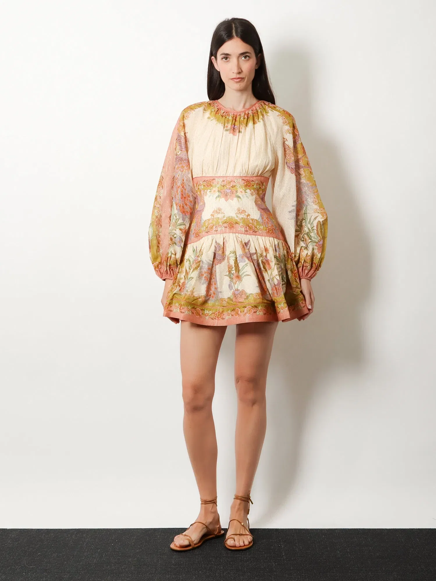 ZIMMERMANN Indra cotton and silk mini dress