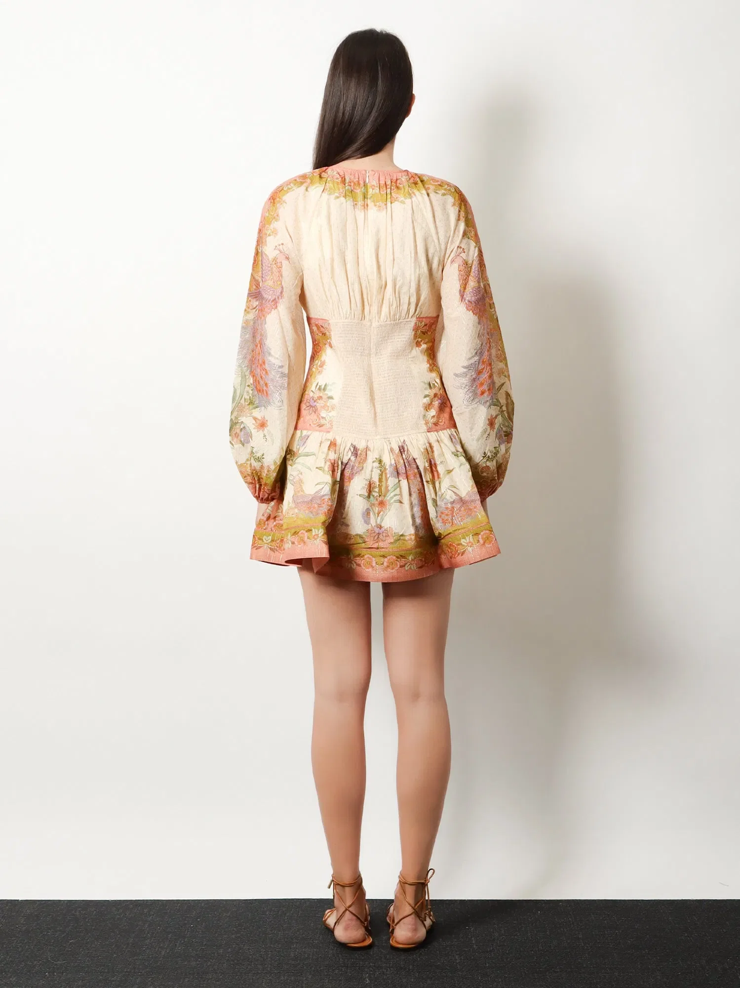 ZIMMERMANN Indra cotton and silk mini dress